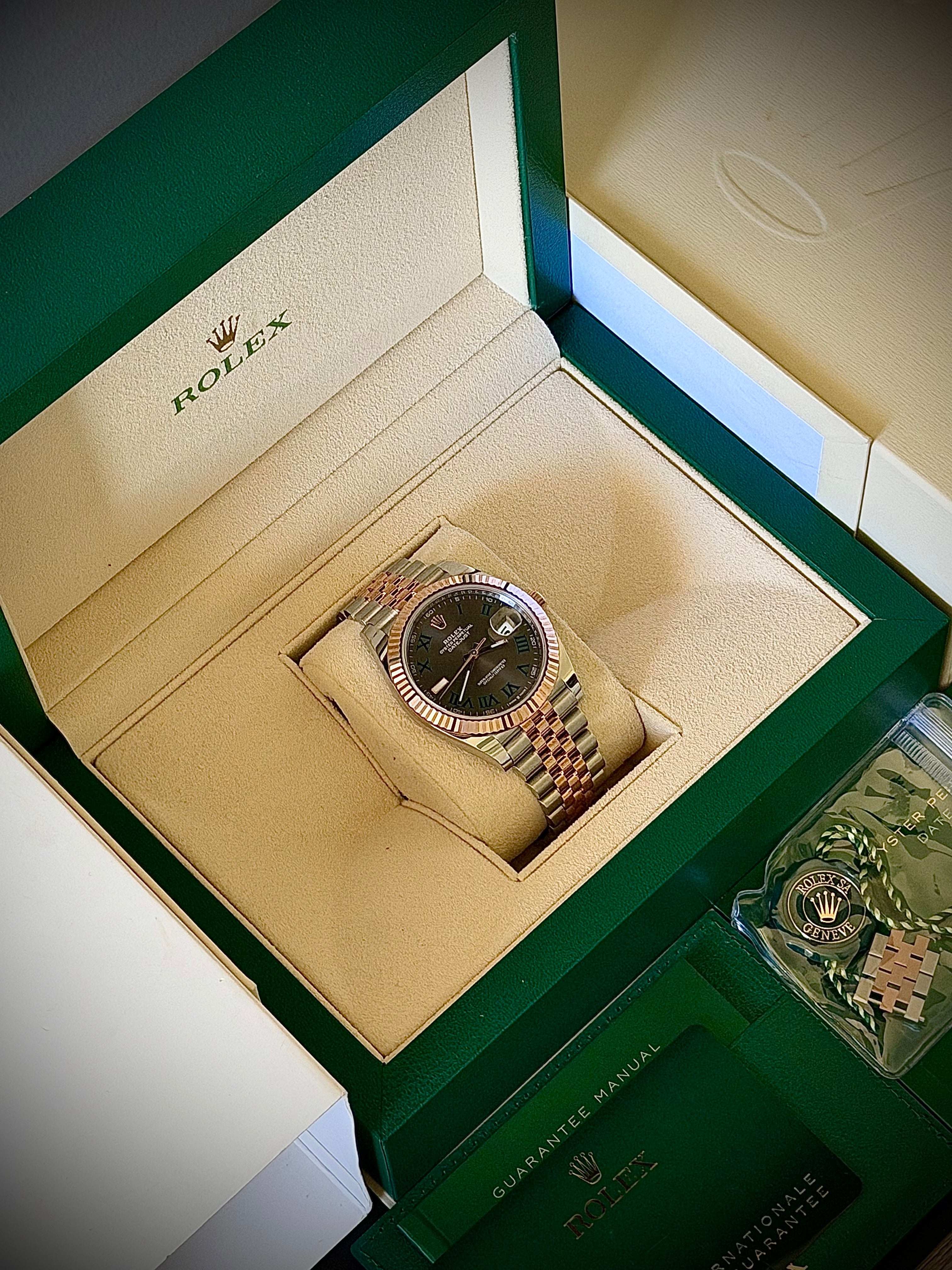 2022 ROLEX DATEJUST 41 WIMBLEDON, 126331, FULL SET, INC GST