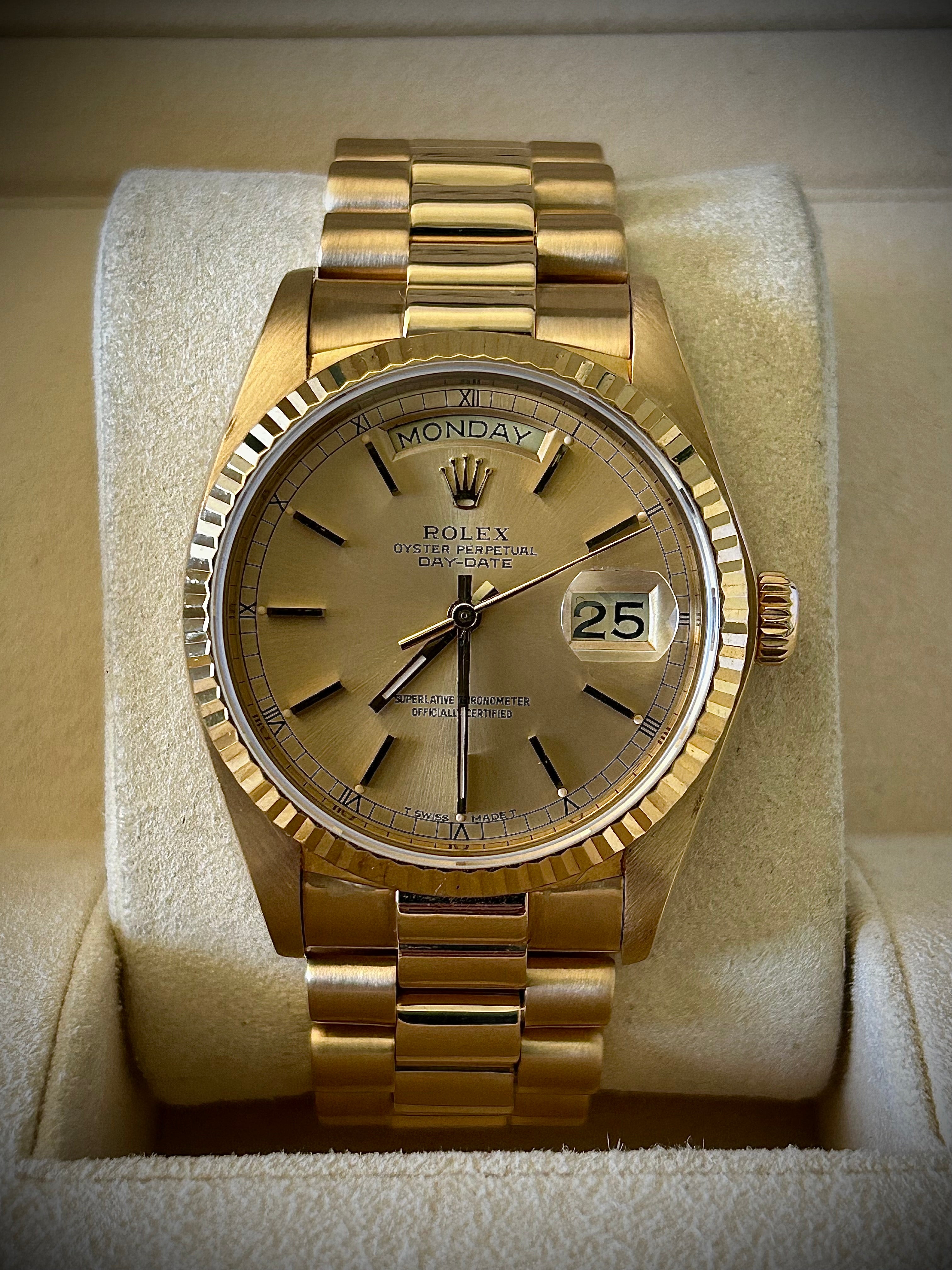 1979 ROLEX DAY-DATE, 18038, WATCH ONLY, GST