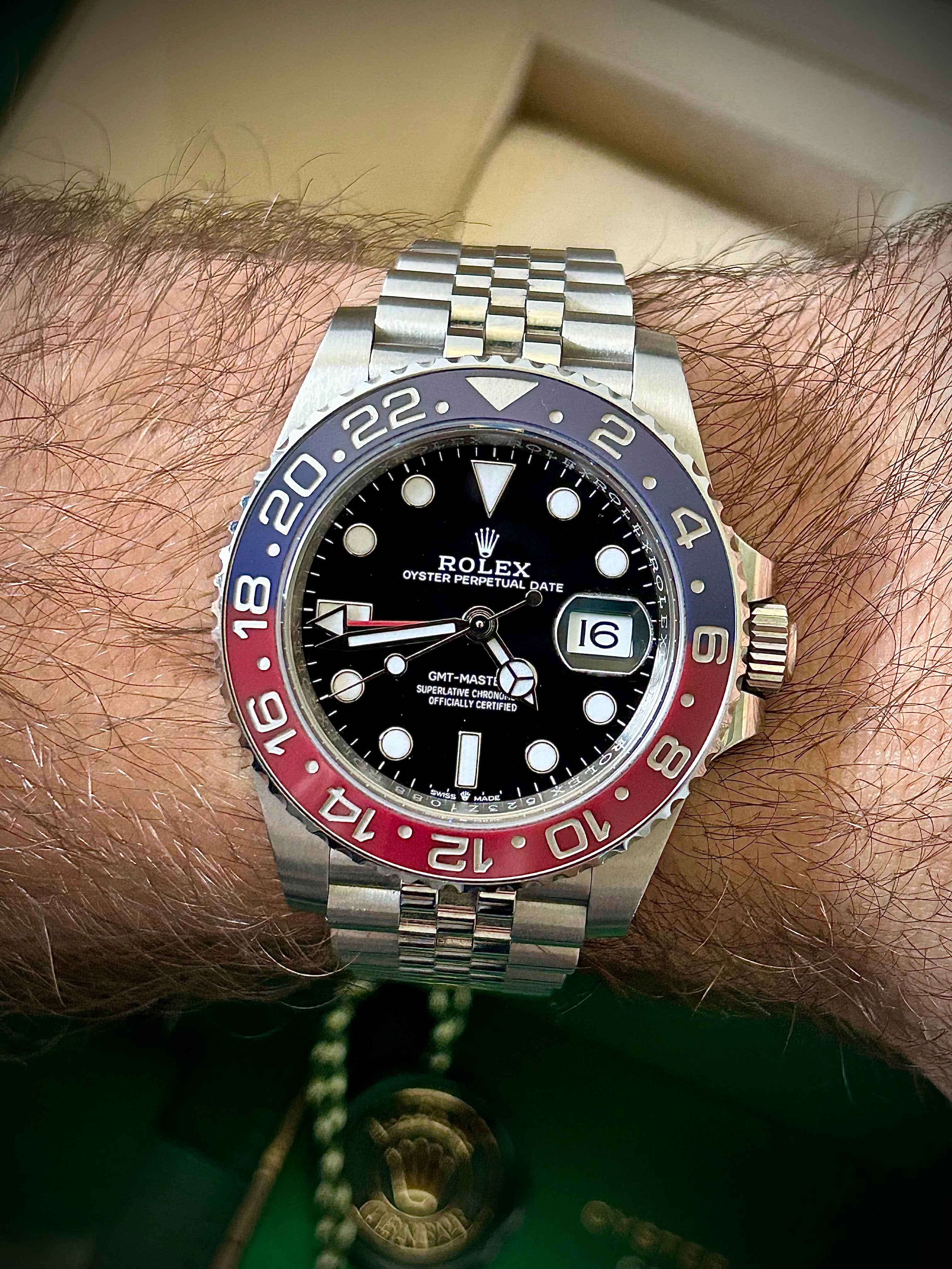 2020 ROLEX GMT MASTER II, PEPSI, 126710BLRO, FULL SET, INC GST