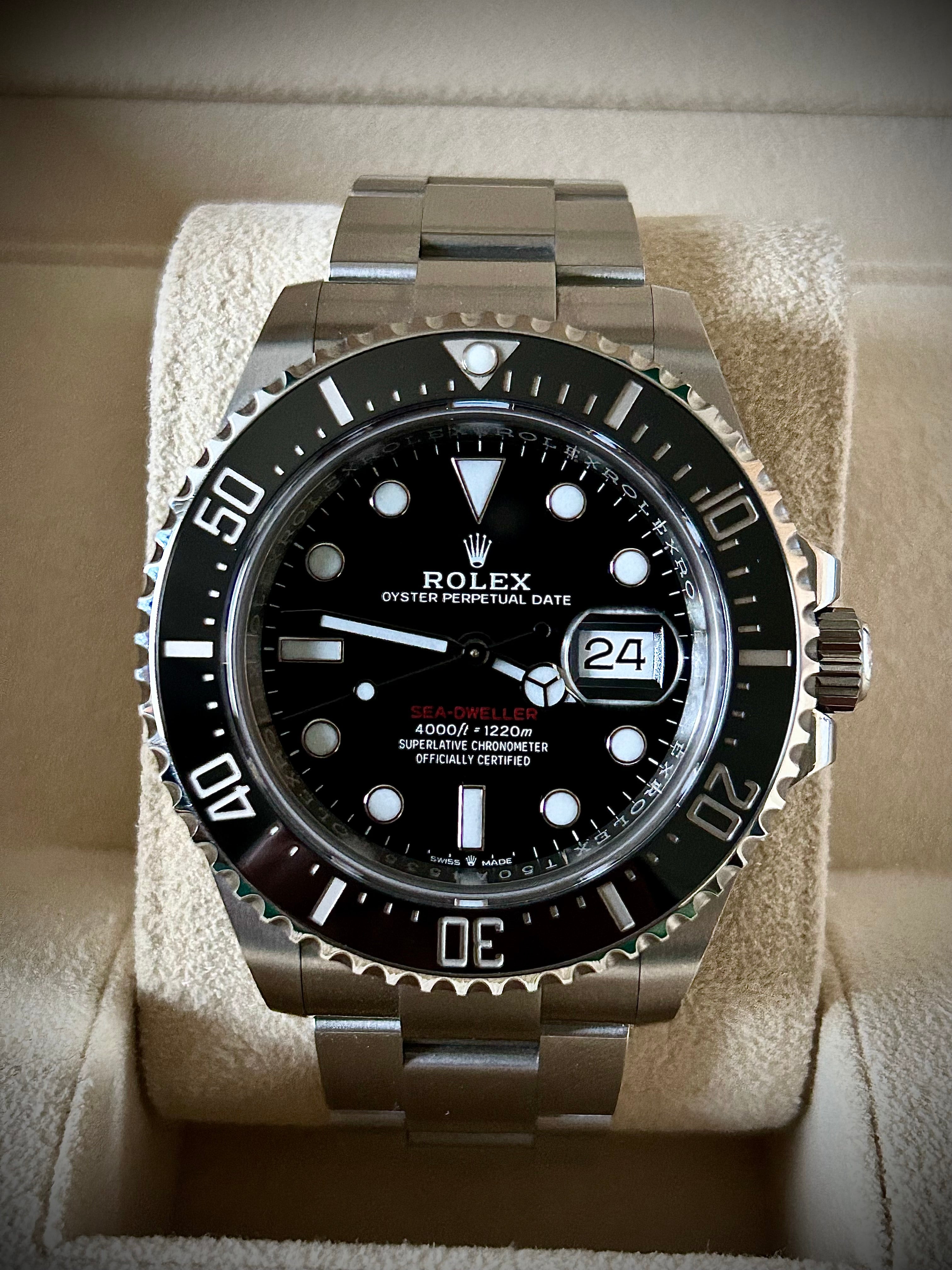 2020 ROLEX SEA DWELLER, 126600, BOX AND PAPERS, INC GST