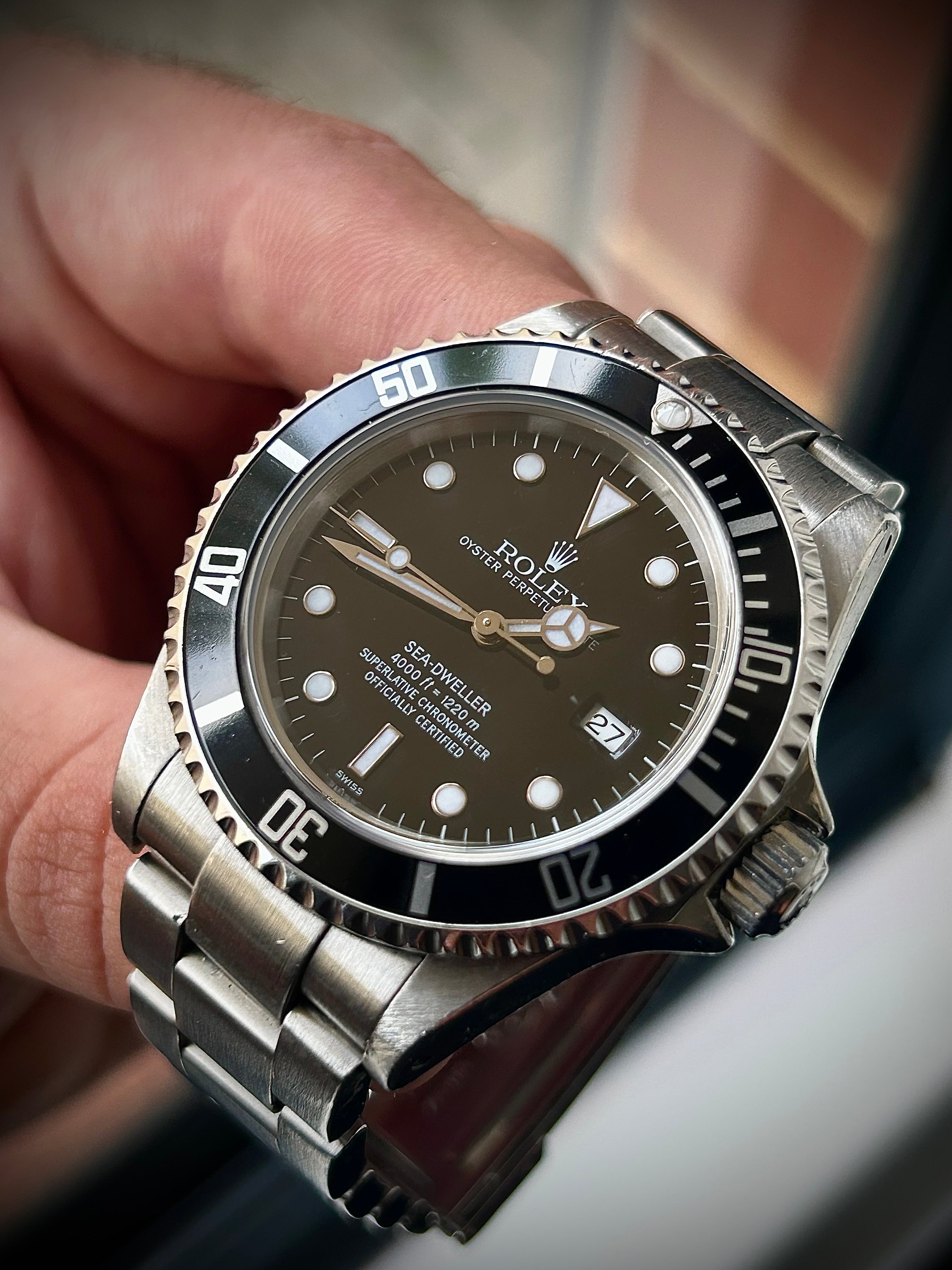 1999 ROLEX SEA-DWELLER 16600, SWISS ONLY, FULL SET, INC GST