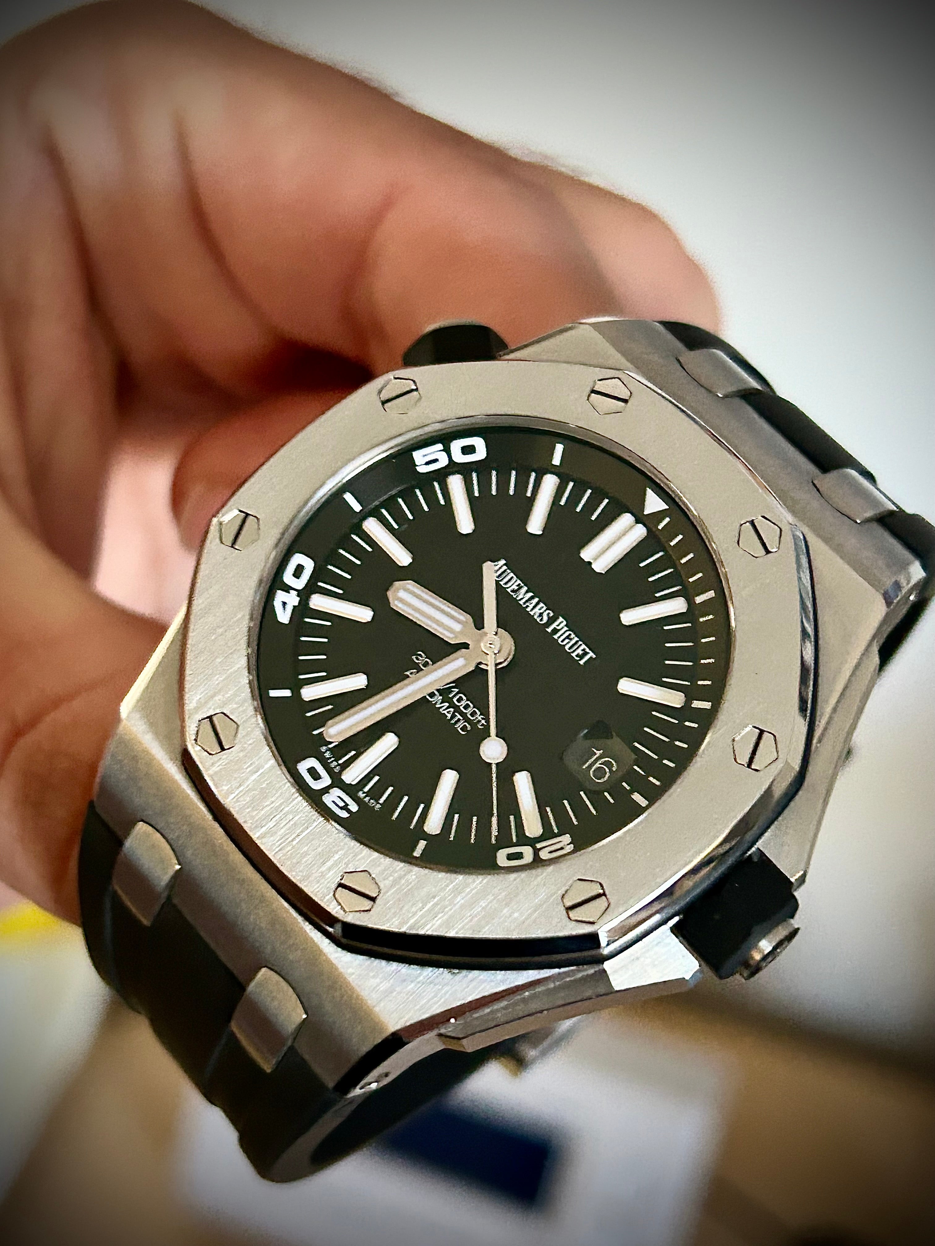 2021 AUDEMARS PIGUET ROYAL OAK OFFSHORE DIVER, 15710ST, BOX AND PAPERS INC GST