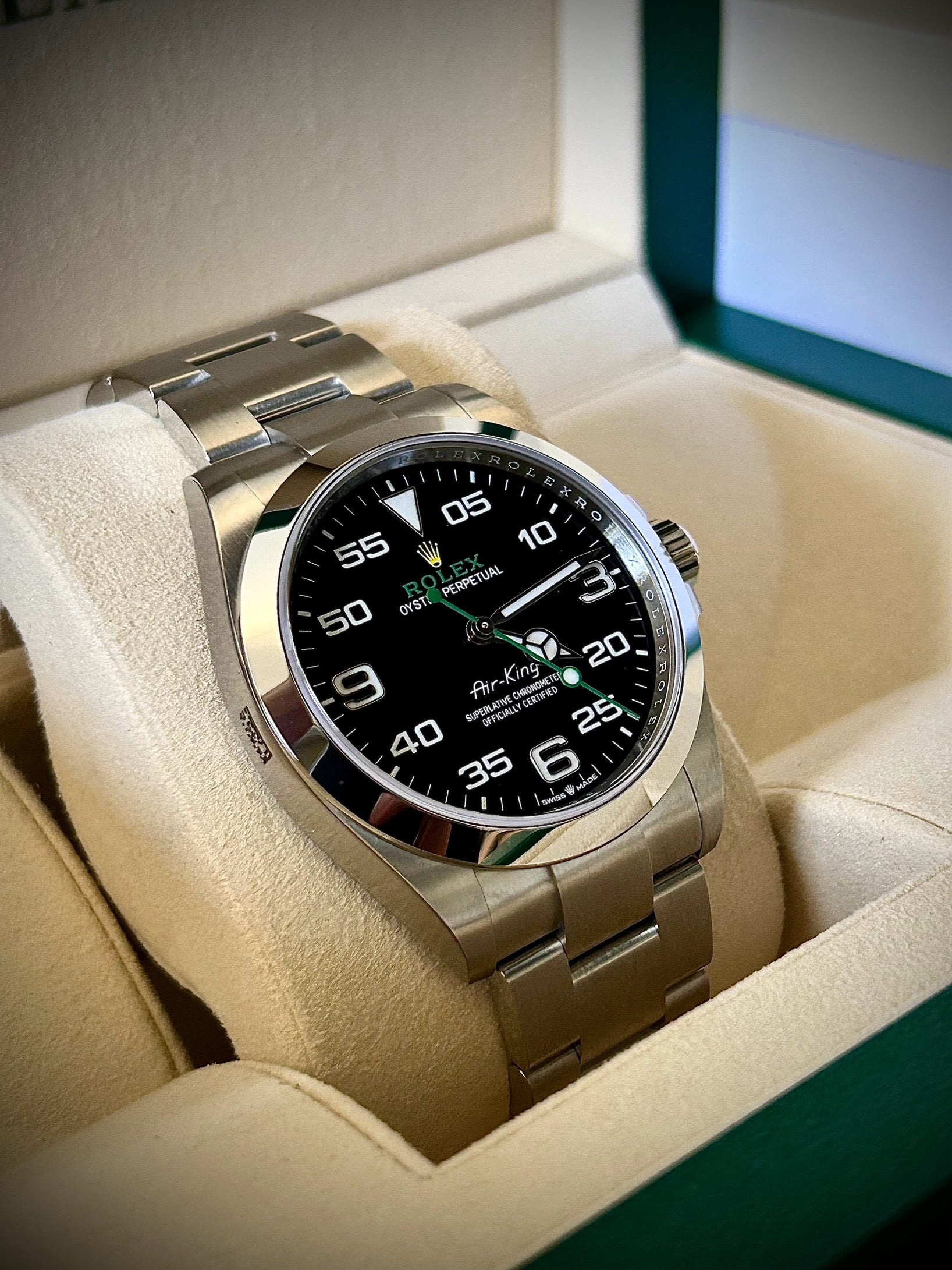 2024 ROLEX AIR KING, 126900, BNIB, FULL SET, INC GST