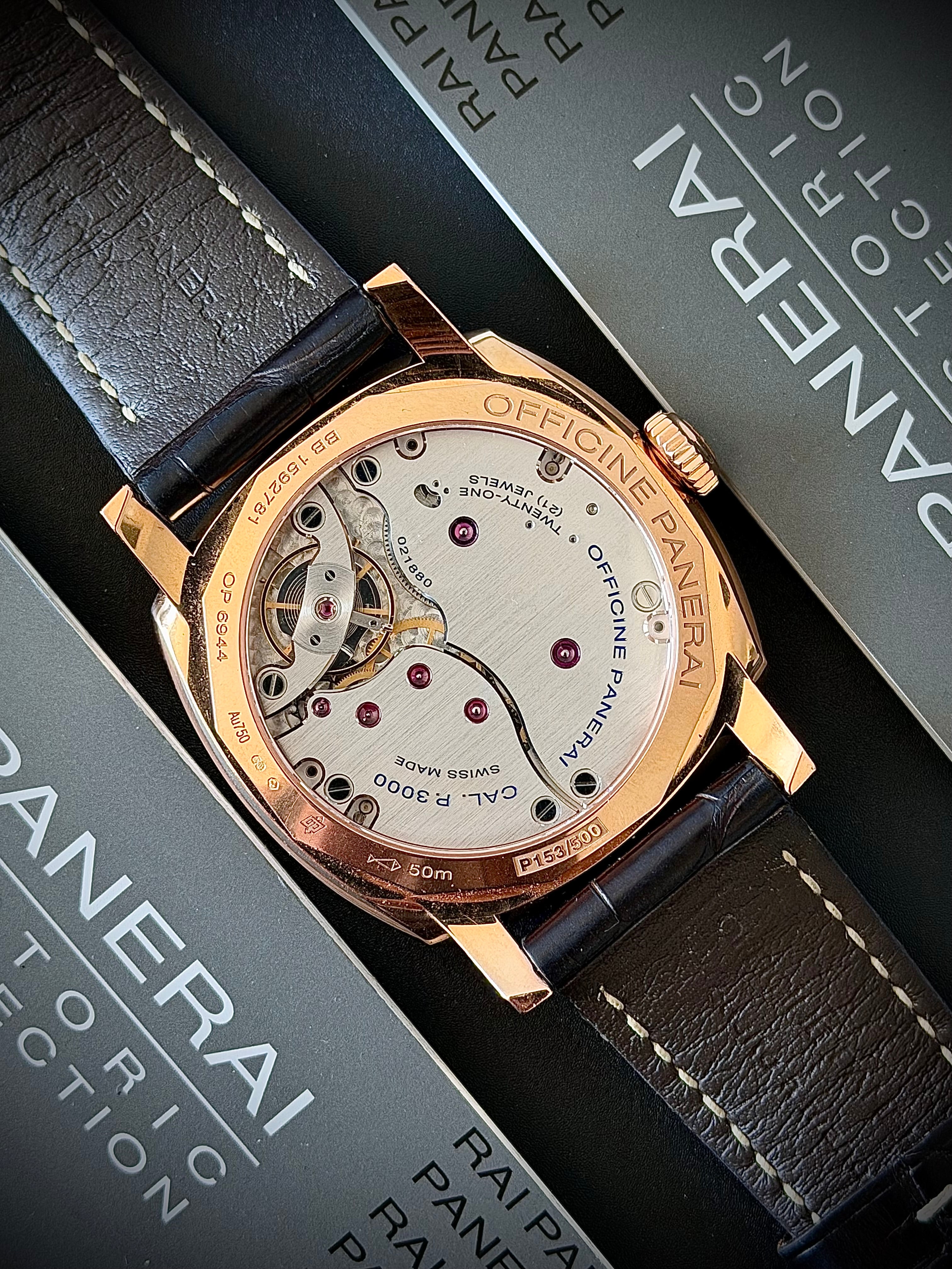 2014 PANERAI RADIOMIR 1940 3 DAYS ROSE GOLD, PAM00515, FULL SET, INC GST