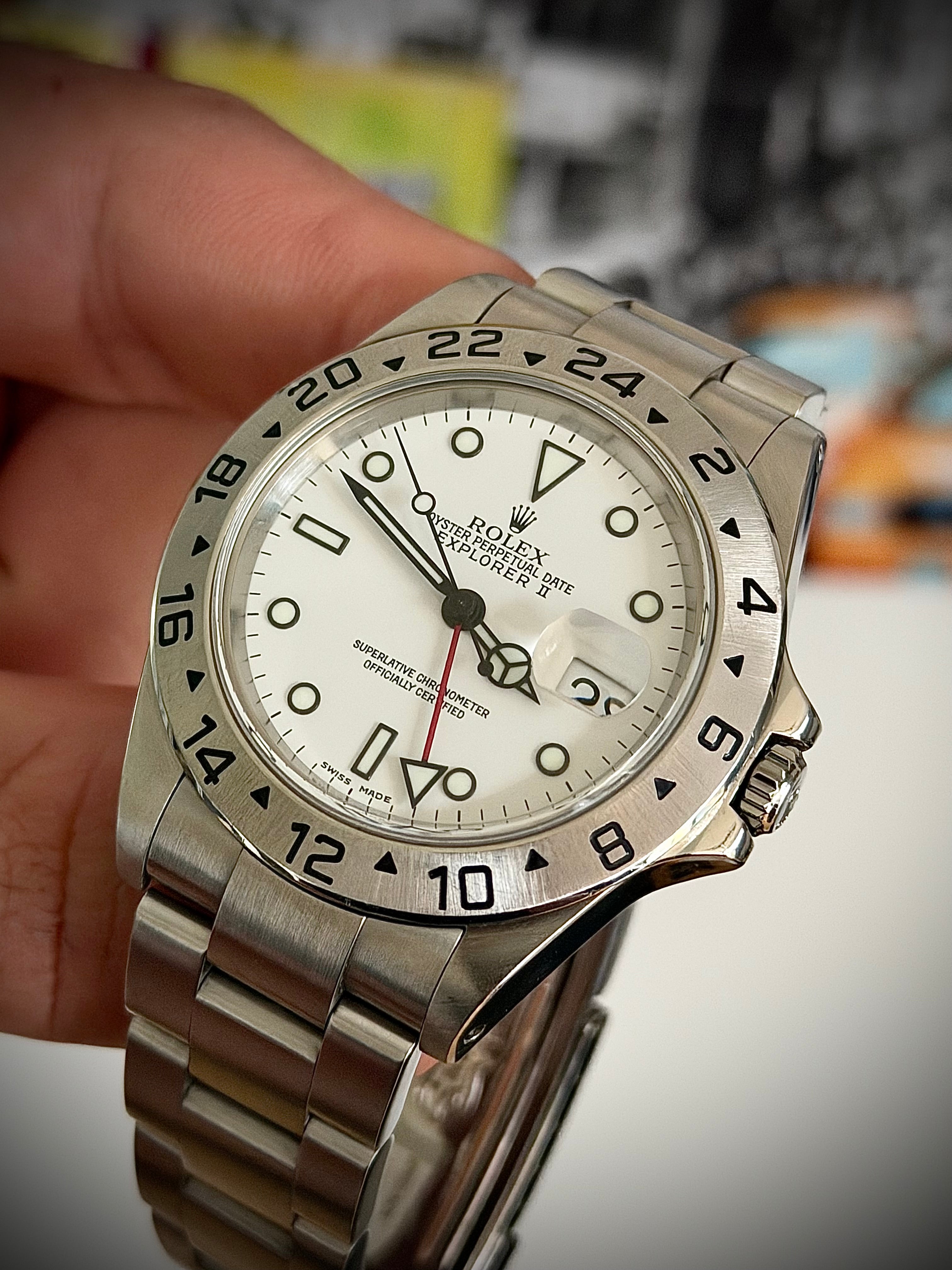 2002 ROLEX EXPLORER II, 16570, FULL SET, INC GST
