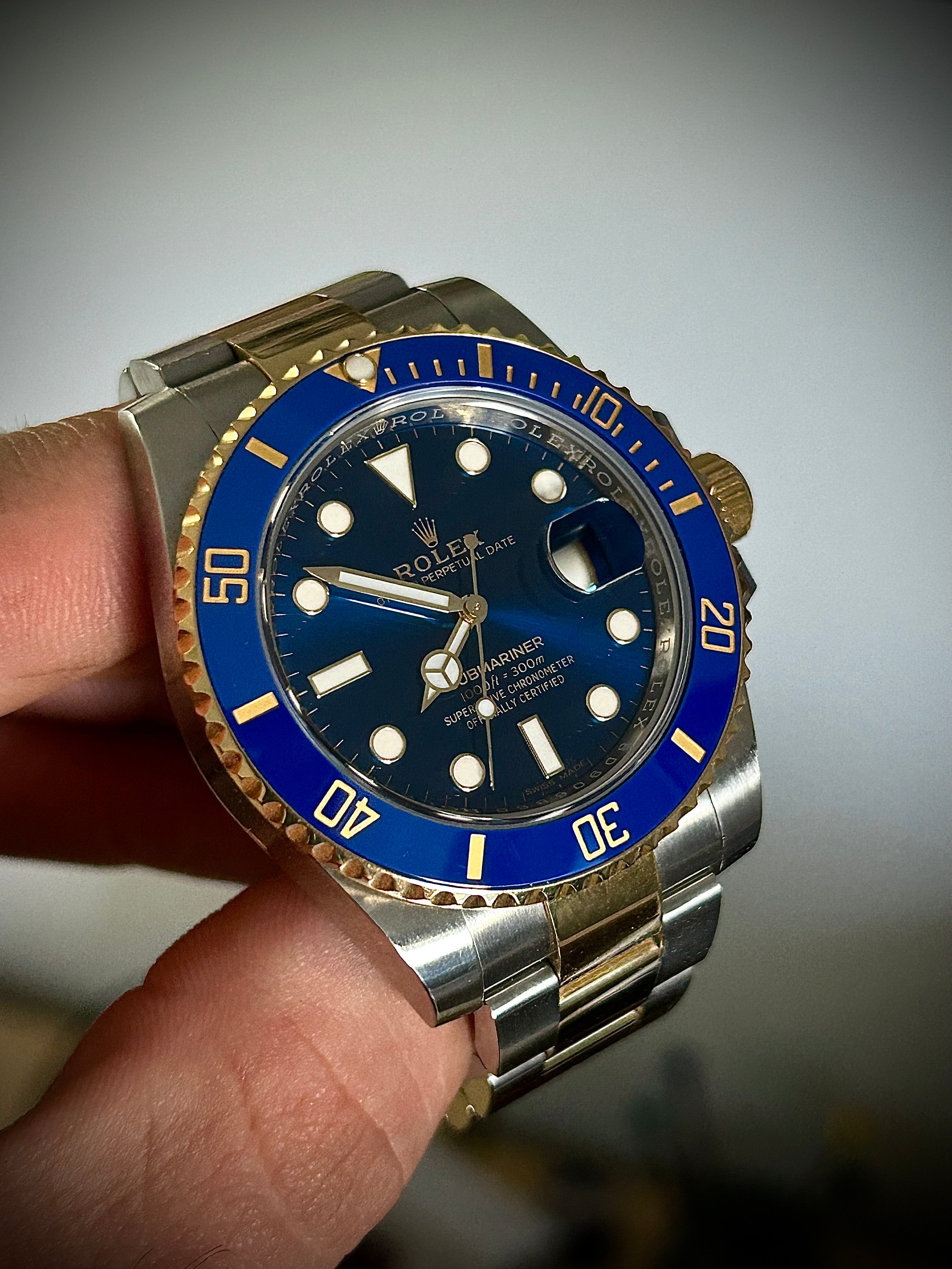 2020 ROLEX SUBMARINER BLUESY 116613LB, FULL SET, INC GST