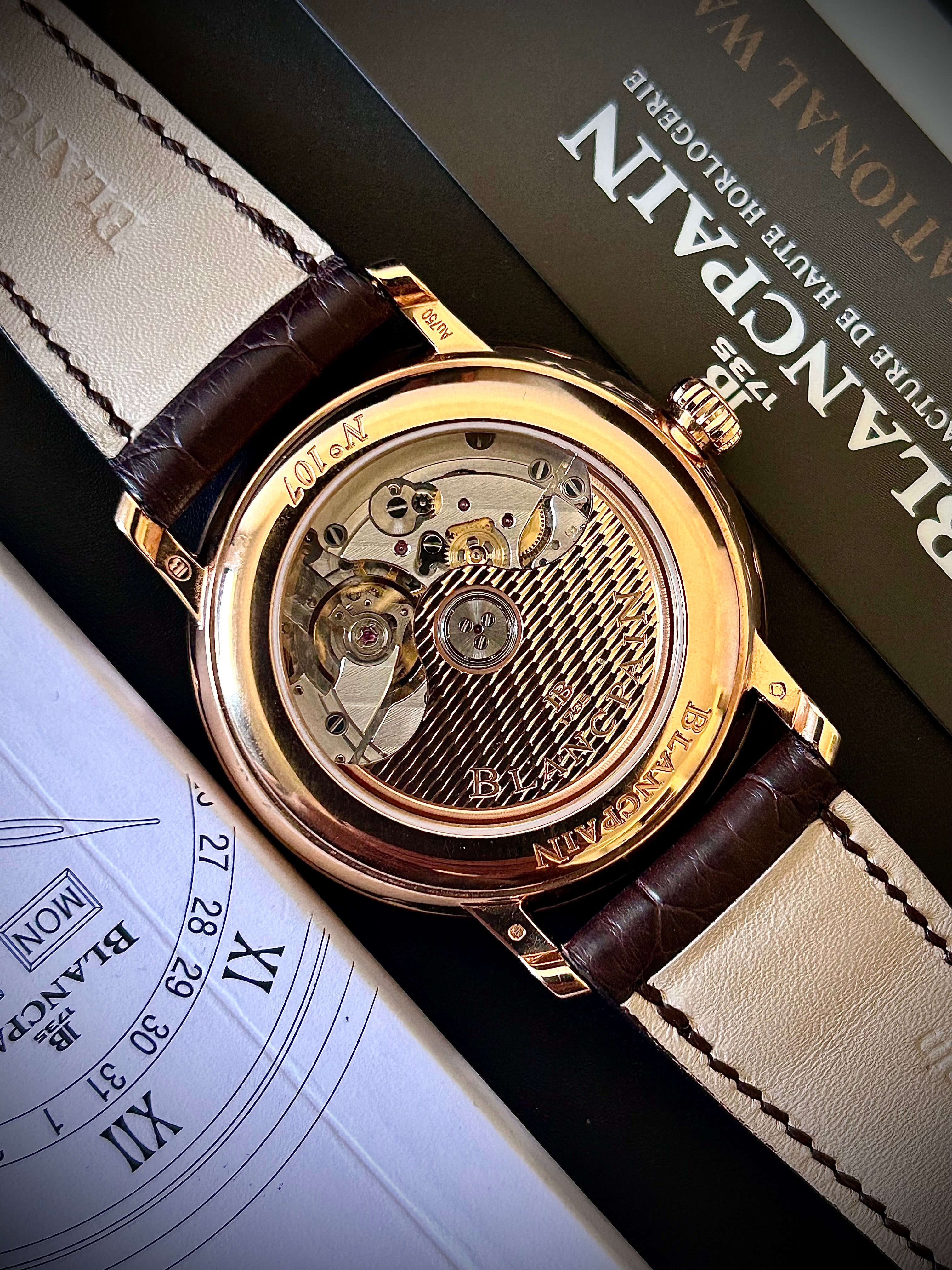 2020 BLANCPAIN VILLERET QUANTÍEME COMPLET, FULLY SERVICED, 6264 3642 55B, FULL SET, INC GST