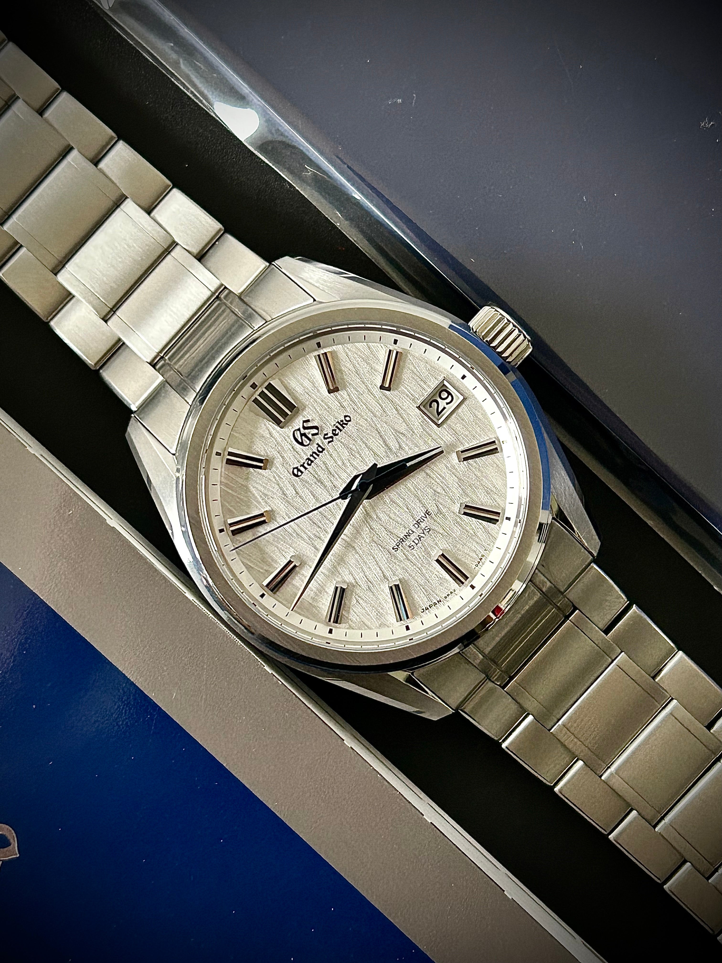 2024 GRAND SEIKO EVOLUTION 9 SPRING DRIVE, WHITE BIRCH, SLGA009, FULL SET, INC GST