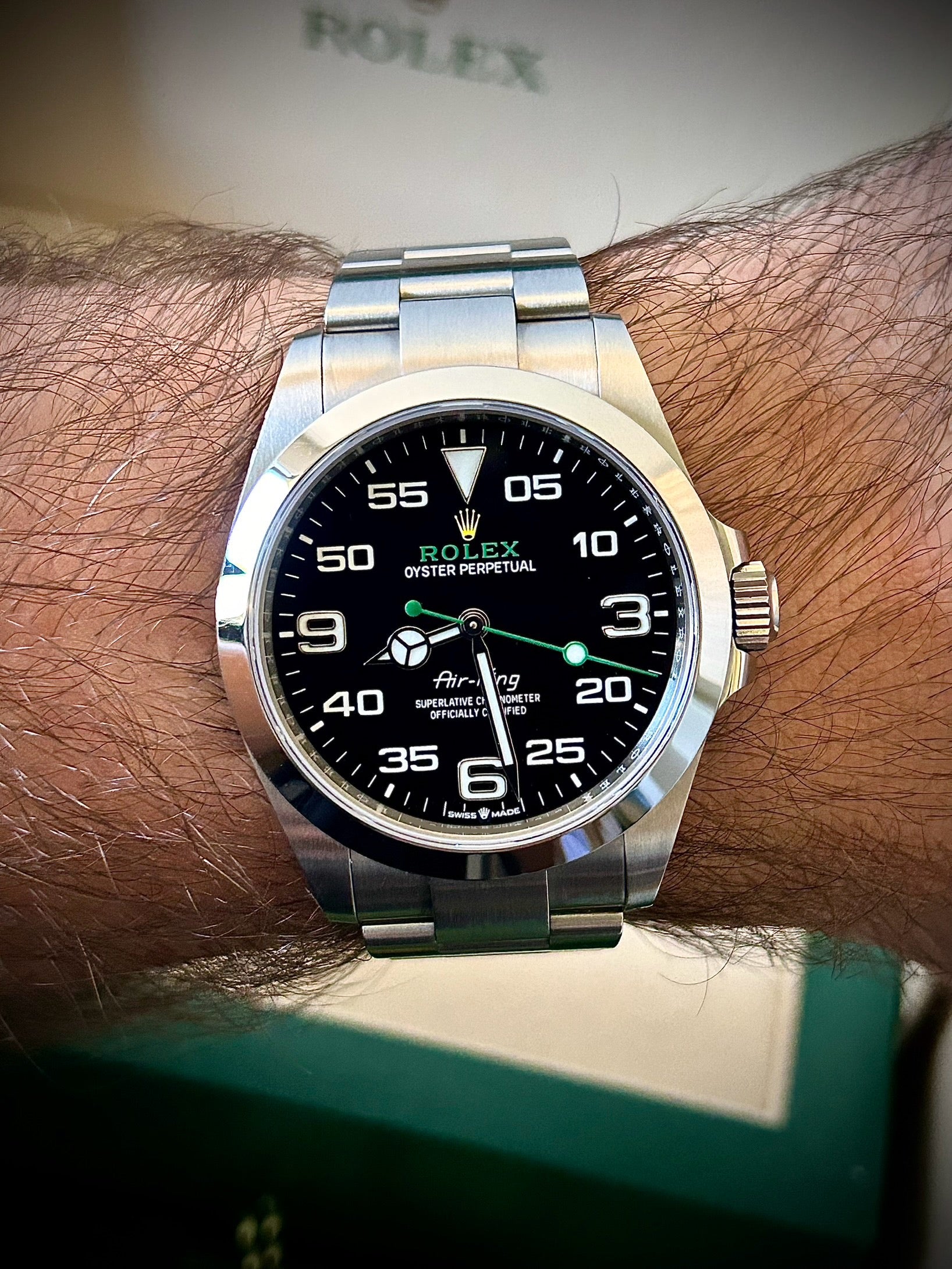 2024 ROLEX AIR KING, 126900, FULL SET, INC GST