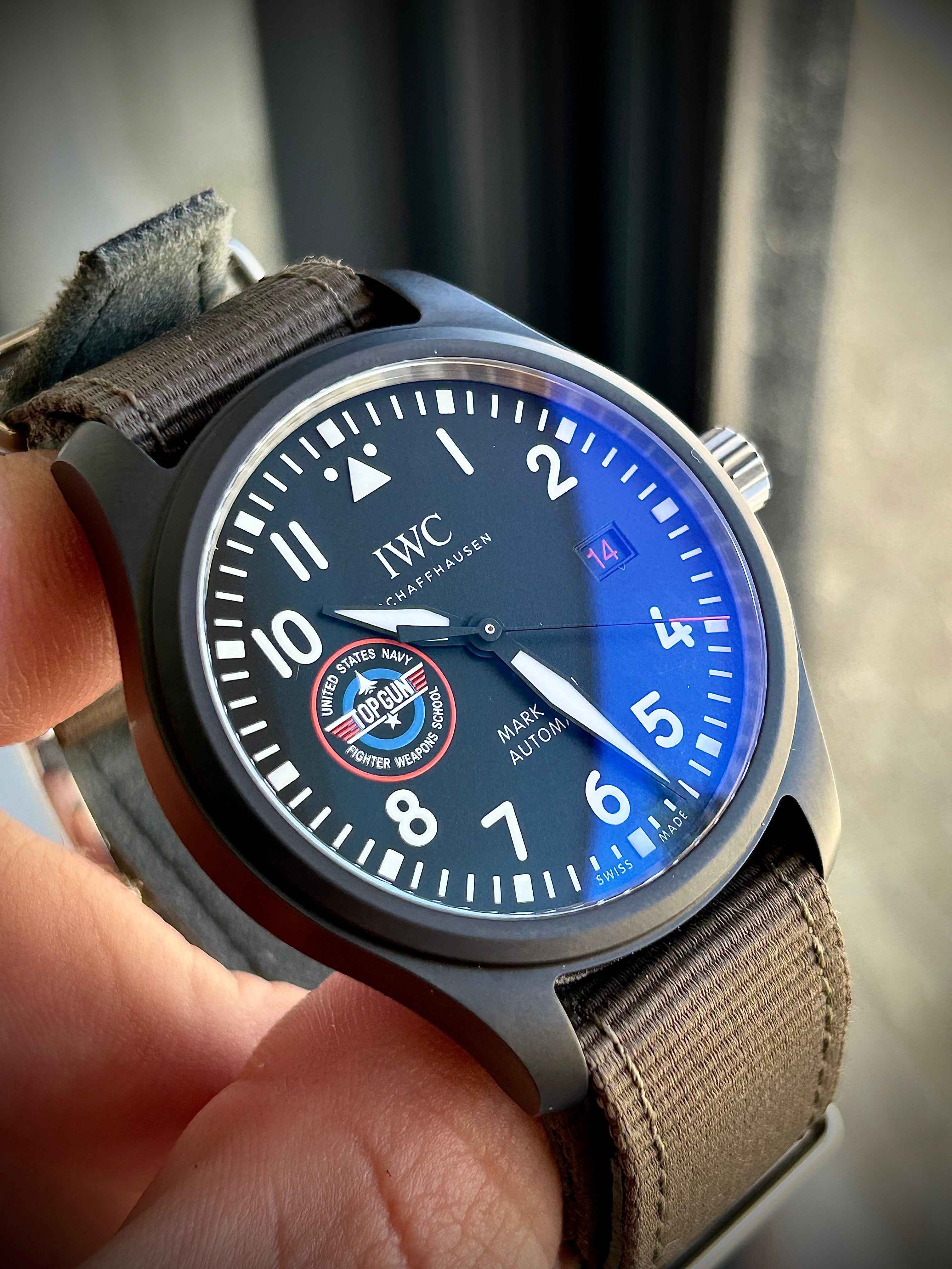 2022 IWC PILOTS WATCH MARK XVIII, TOP GUN EDITION, “SFTI” IW324712, FULL SET, INC GST