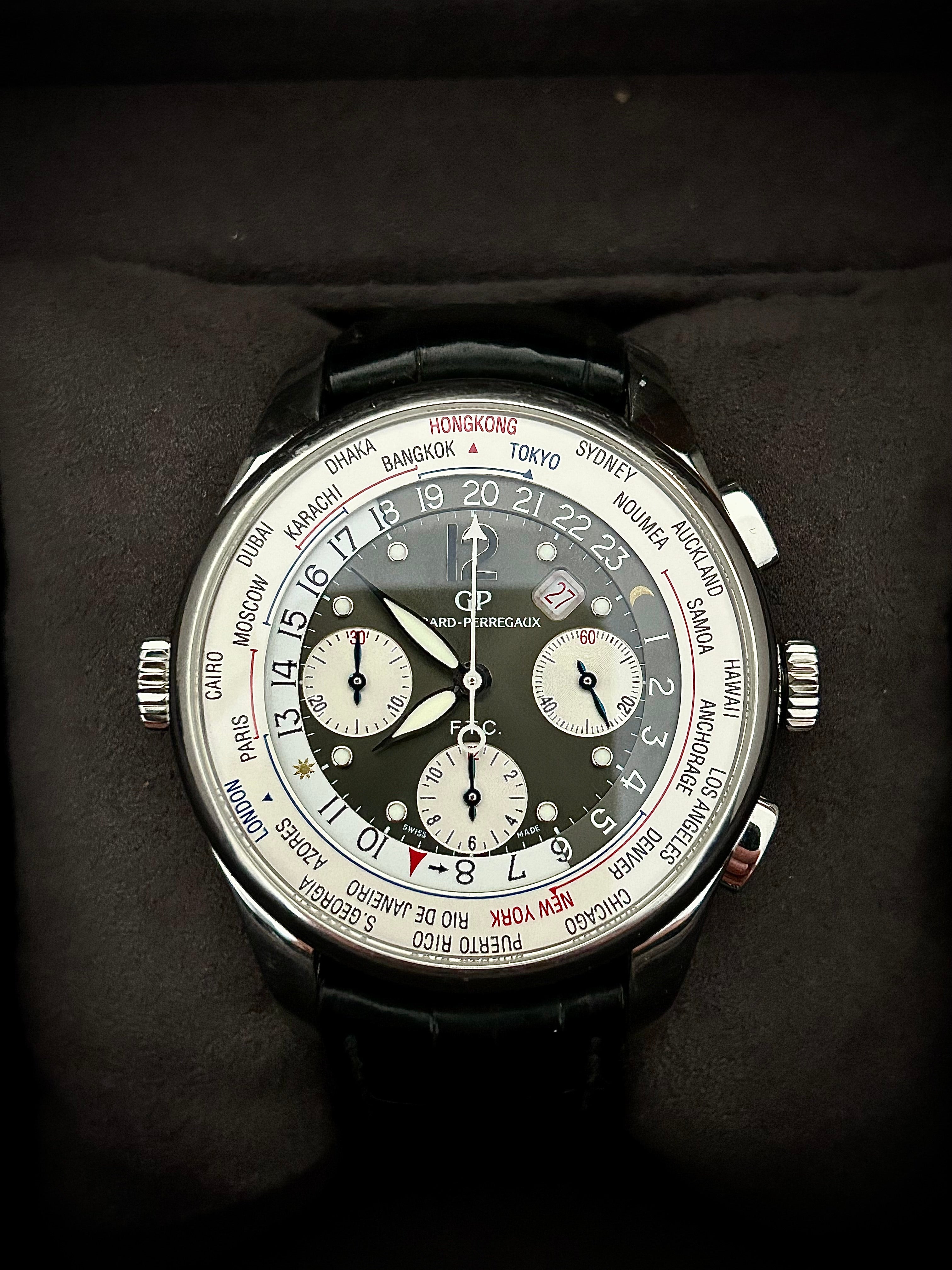 GIRARD PERREGAUX WW.TC, FTC, FULL SET, INC GST