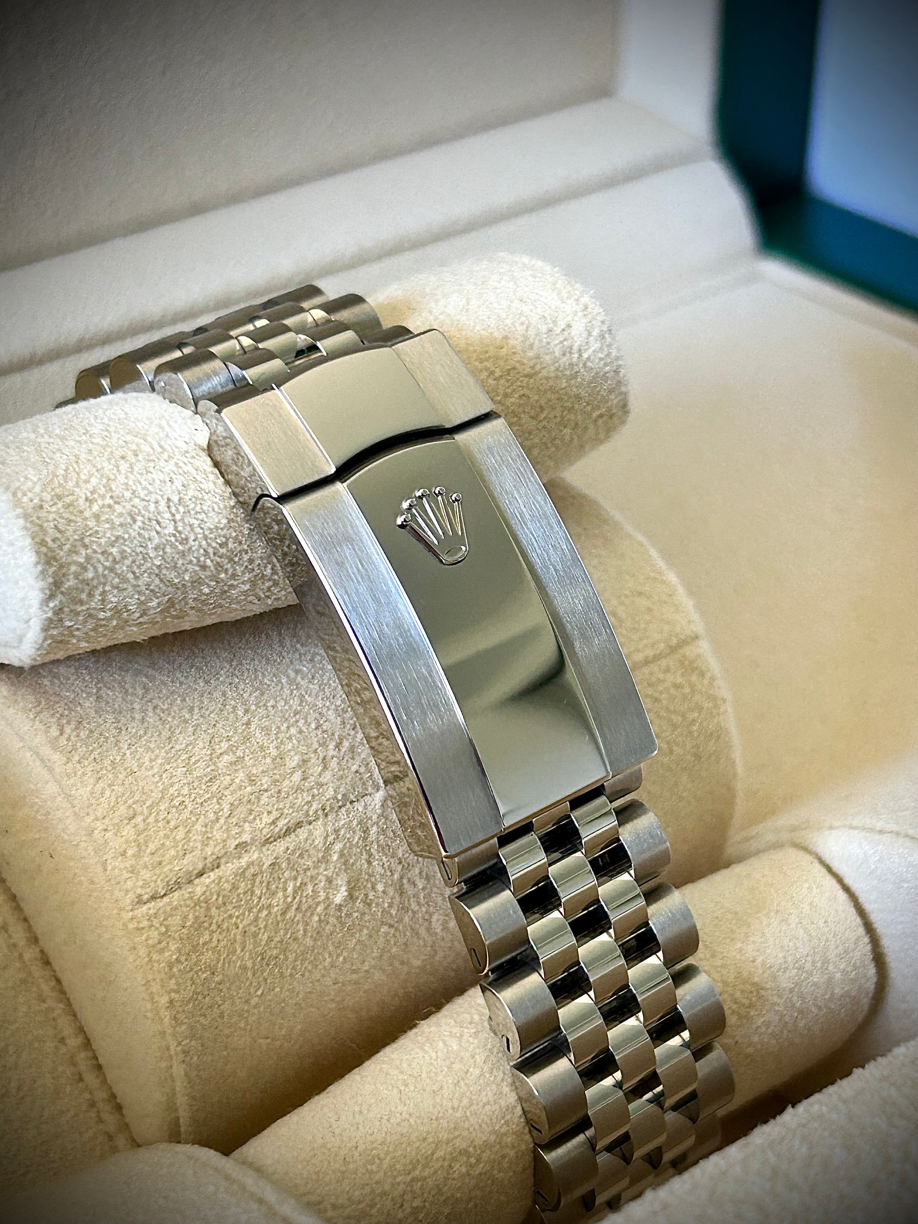 2024 ROLEX DATEJUST 41 WIMBLEDON, 126300, FULL SET, INC GST