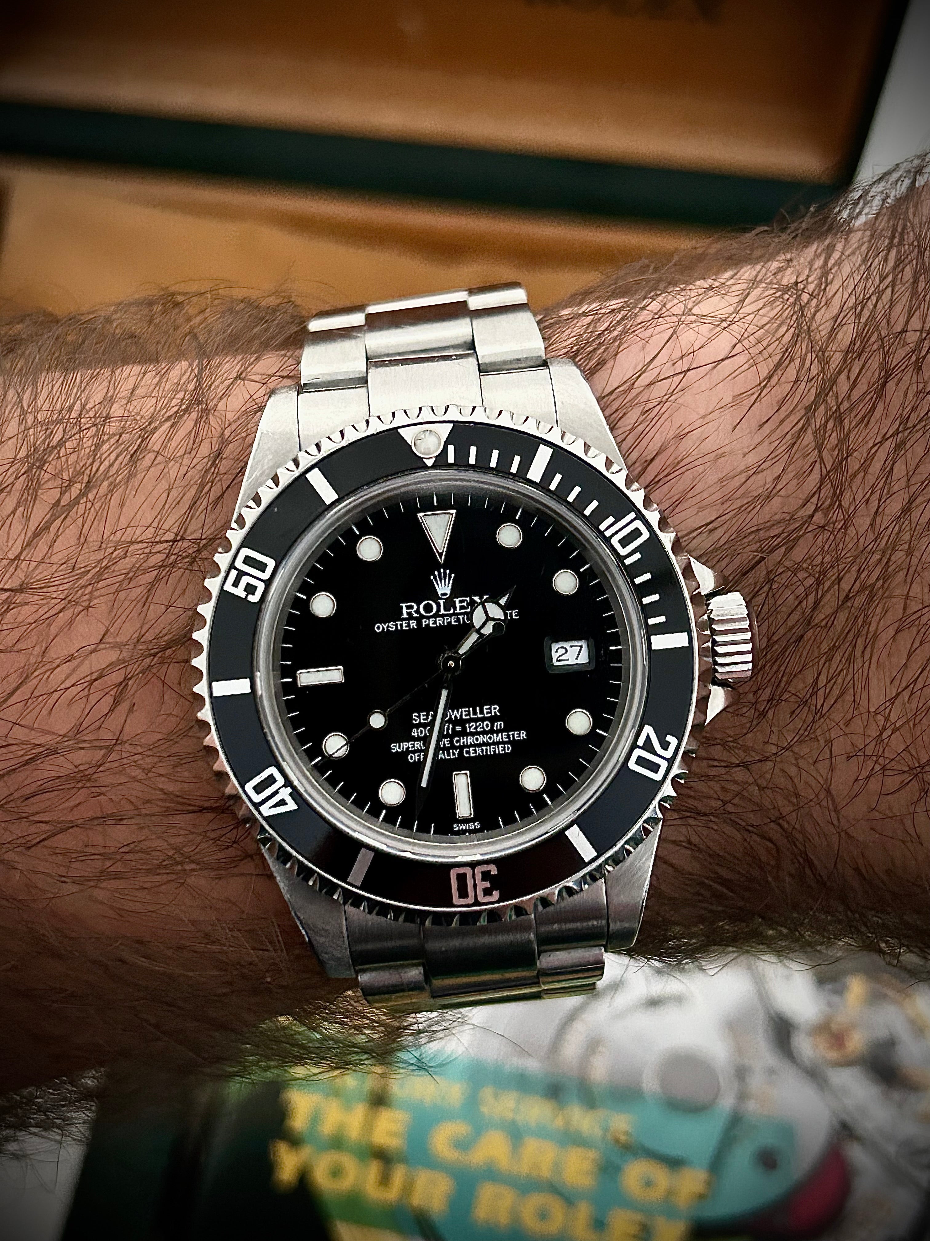 1999 ROLEX SEA-DWELLER 16600, SWISS ONLY, FULL SET, INC GST