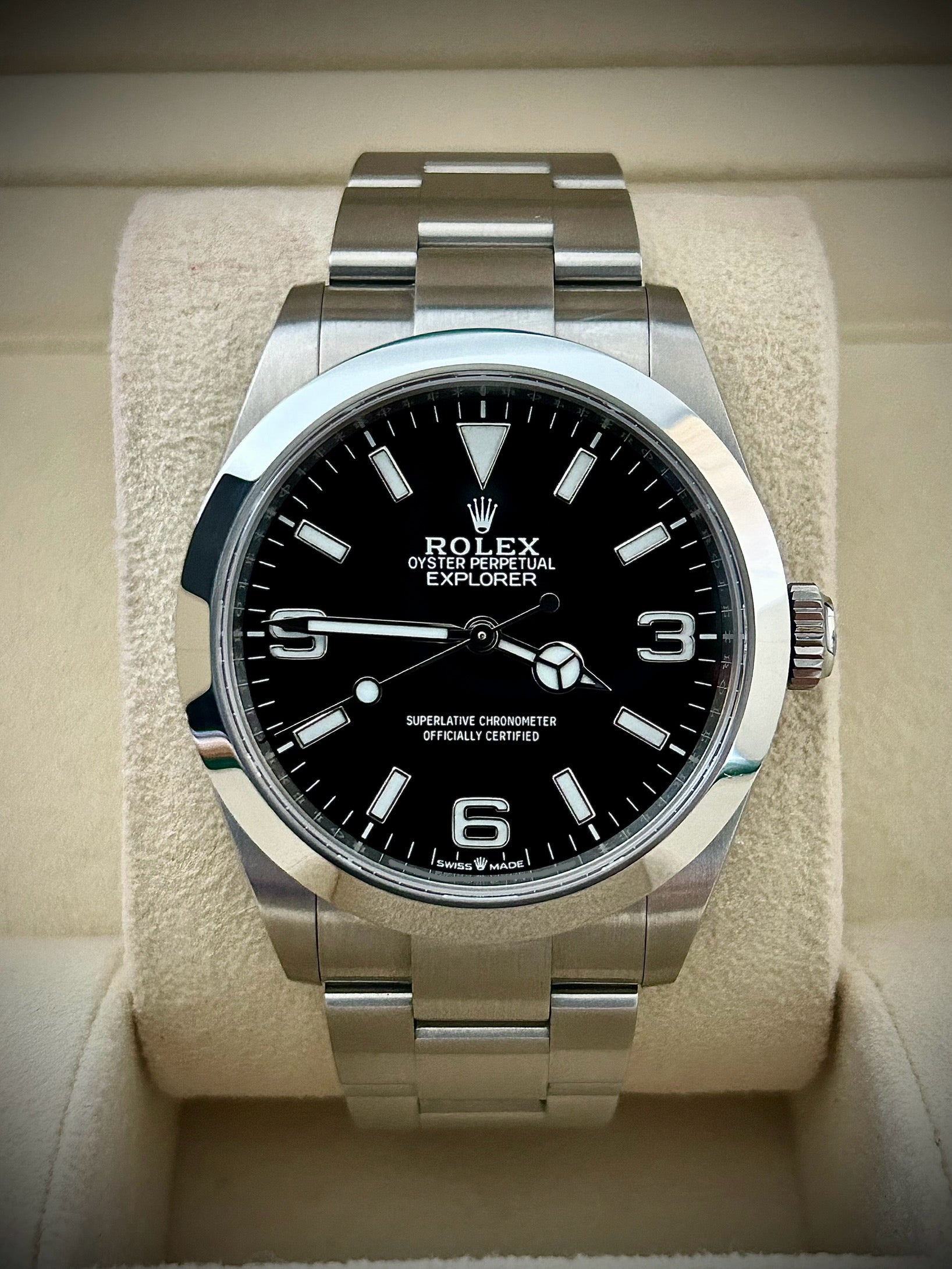 2024 ROLEX EXPLORER 40, 224270, FULL SET, INC GST