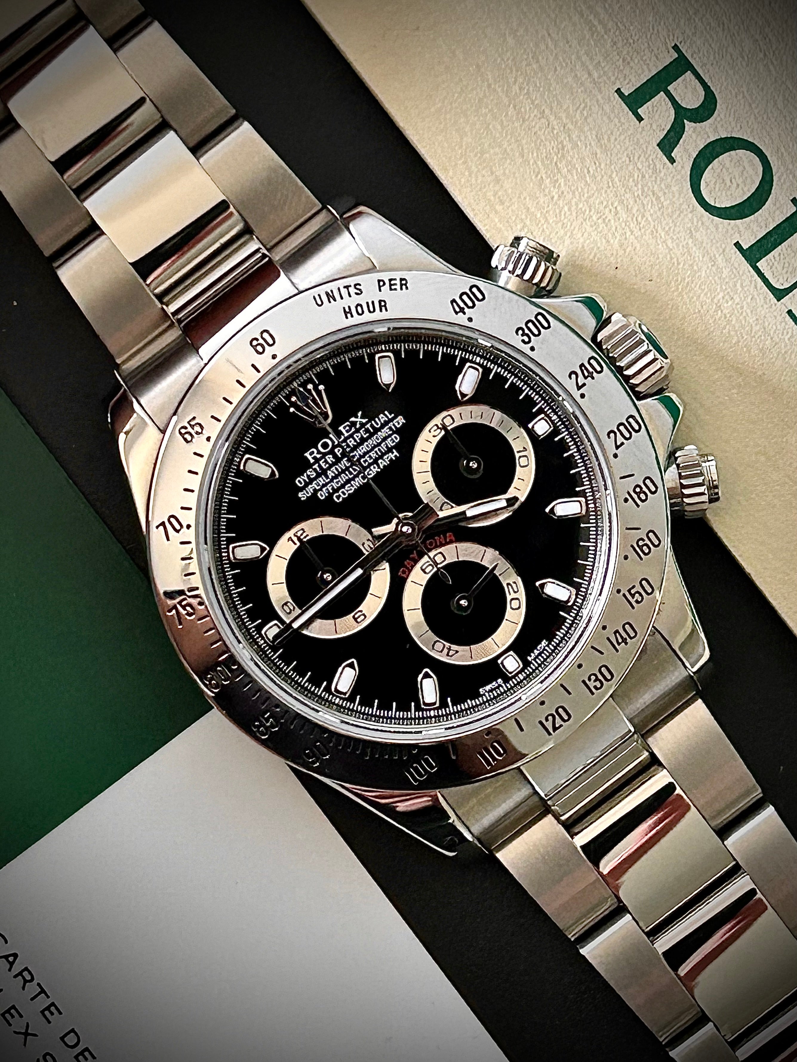 2015 ROLEX COSMOGRAPH DAYTONA, 116520 APH DIAL, BOX AND 2024 RSC, INC GST