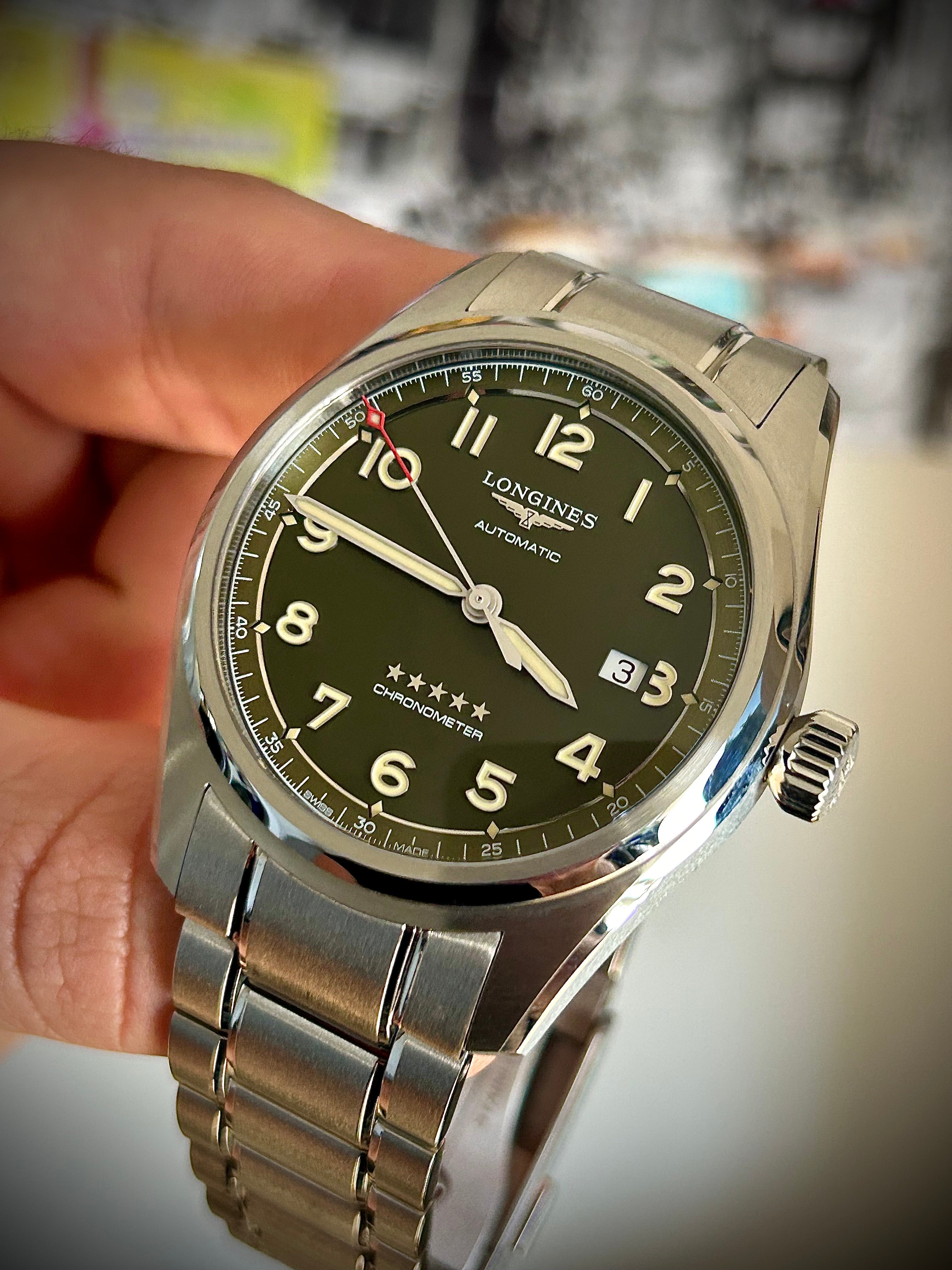 2025 LONGINES SPIRIT, GREEN DIAL, FULL SET, INC GST