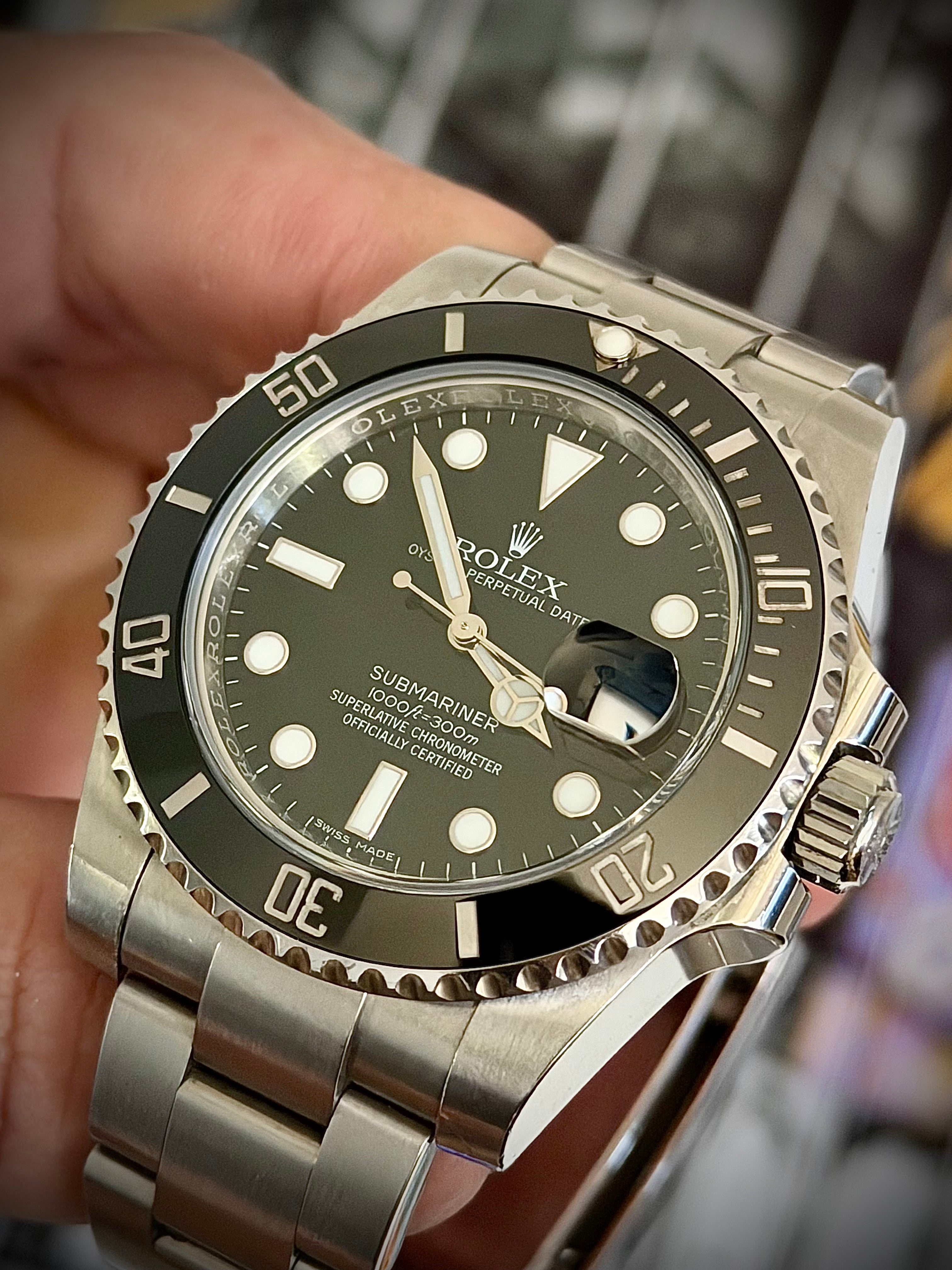 2016 ROLEX SUBMARINER DATE, 116610LN, FULL SET, ORIGINAL AD INVOICE, INC GST