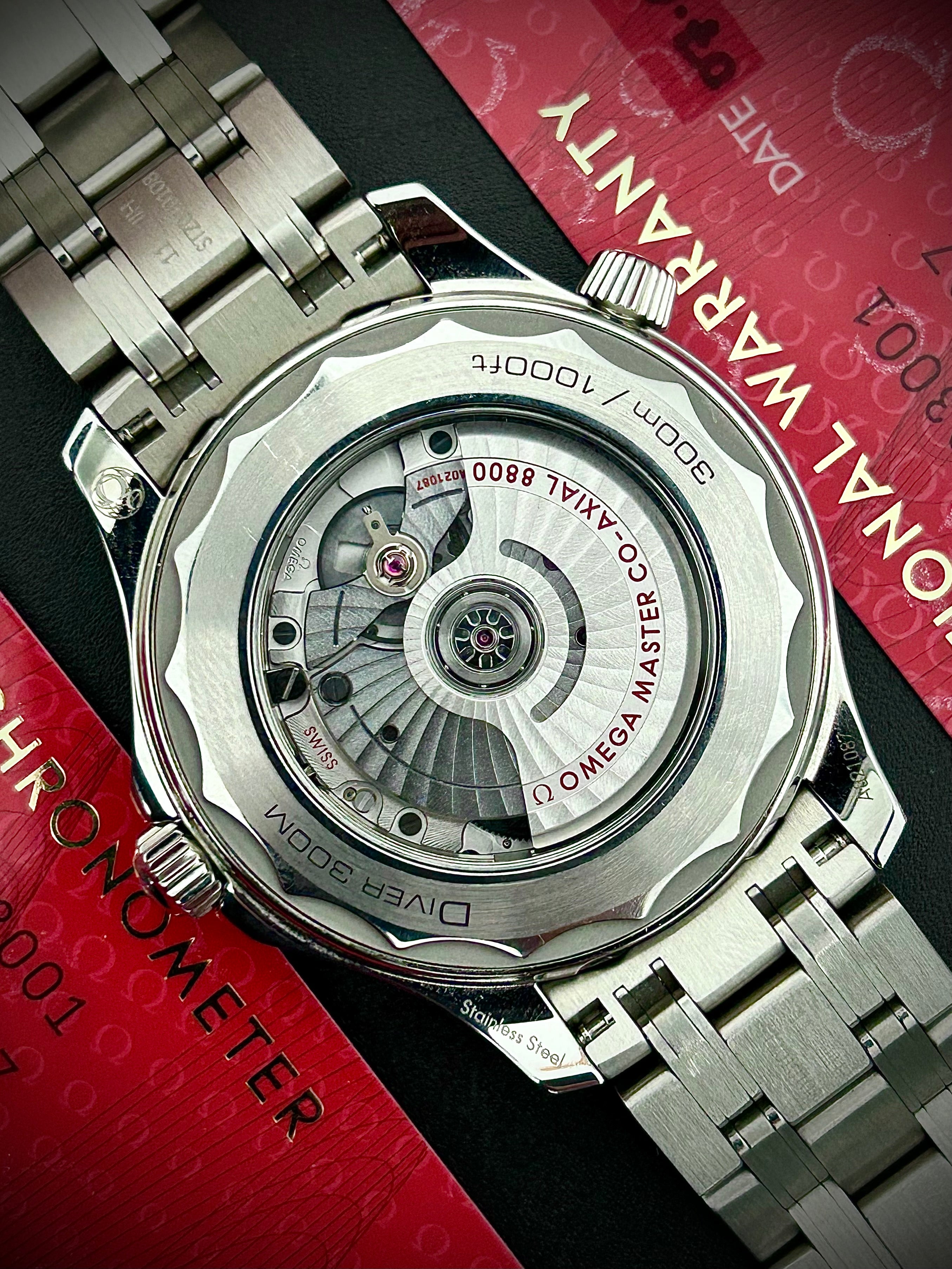 2024 OMEGA SEAMASTER 300, BLUE DIAL, FULL SET, INC GST