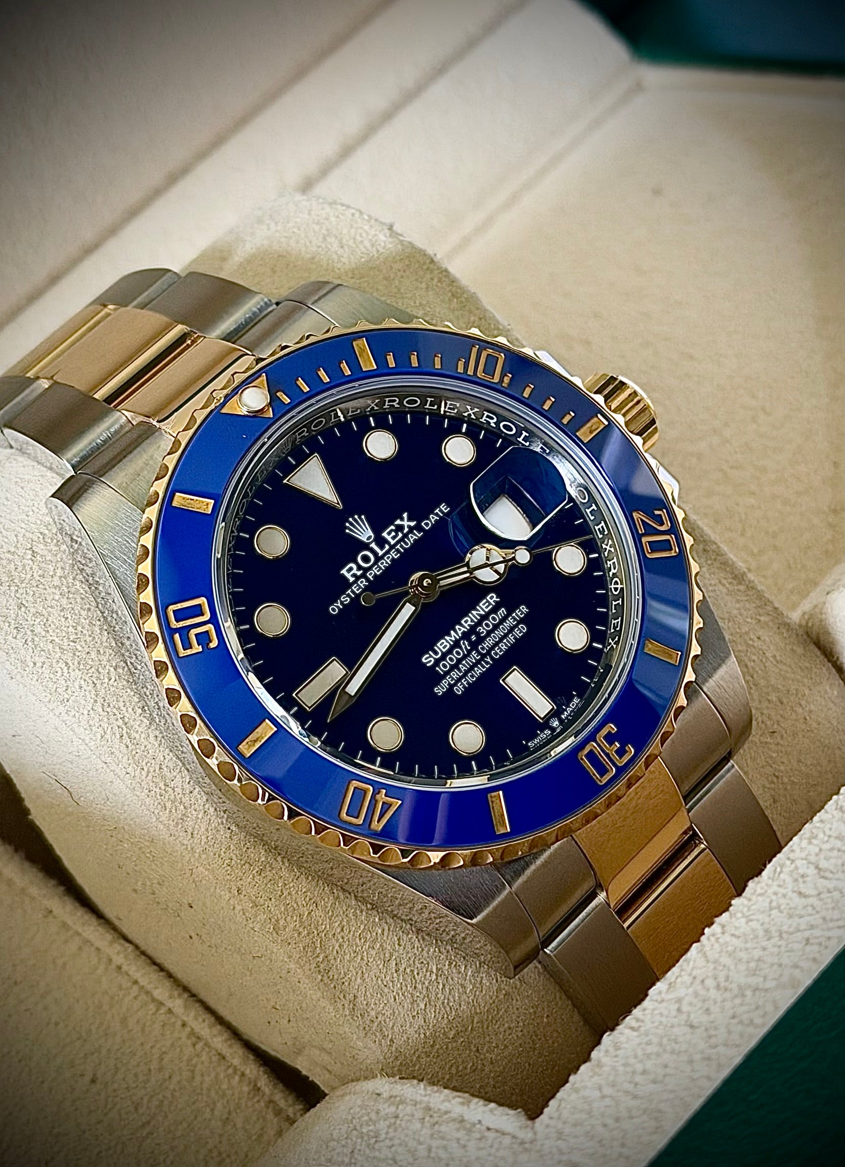 2023 ROLEX SUBMARINER DATE “BLUESY”, 126613LB, FULL SET, INC GST