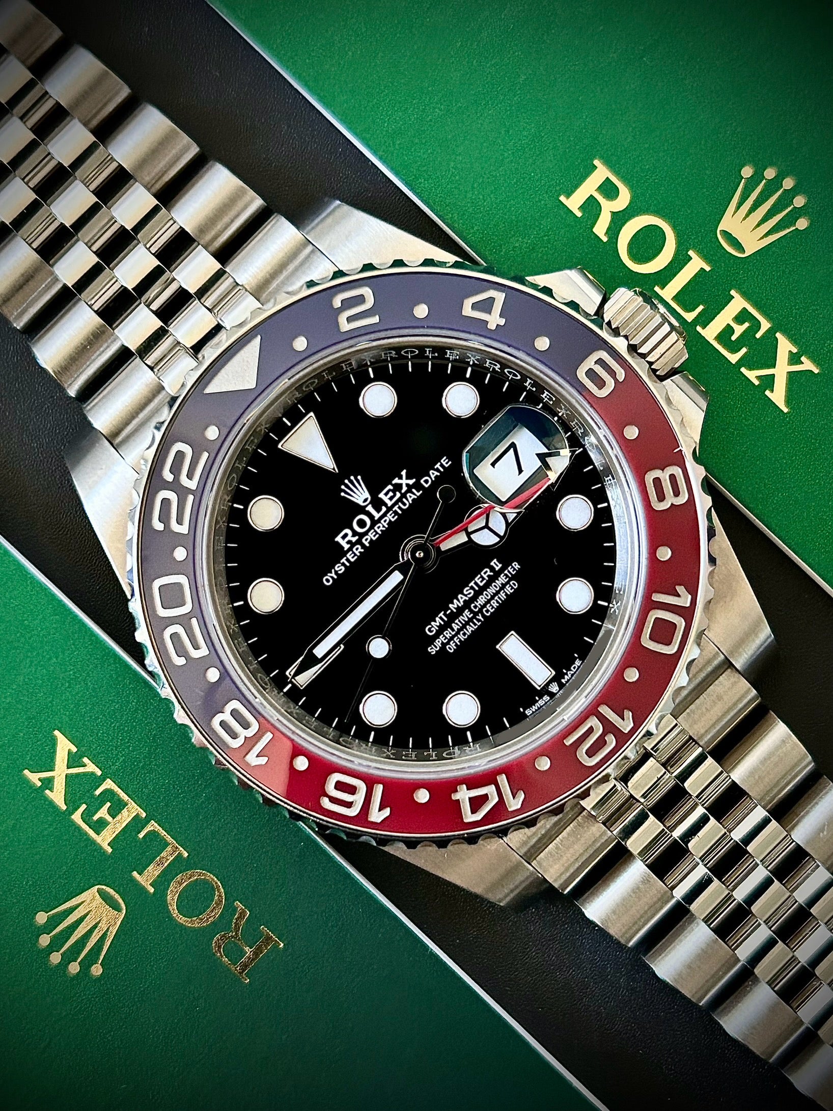 2020 ROLEX GMT MASTER II, PEPSI, 126710BLRO, FULL SET, INC GST
