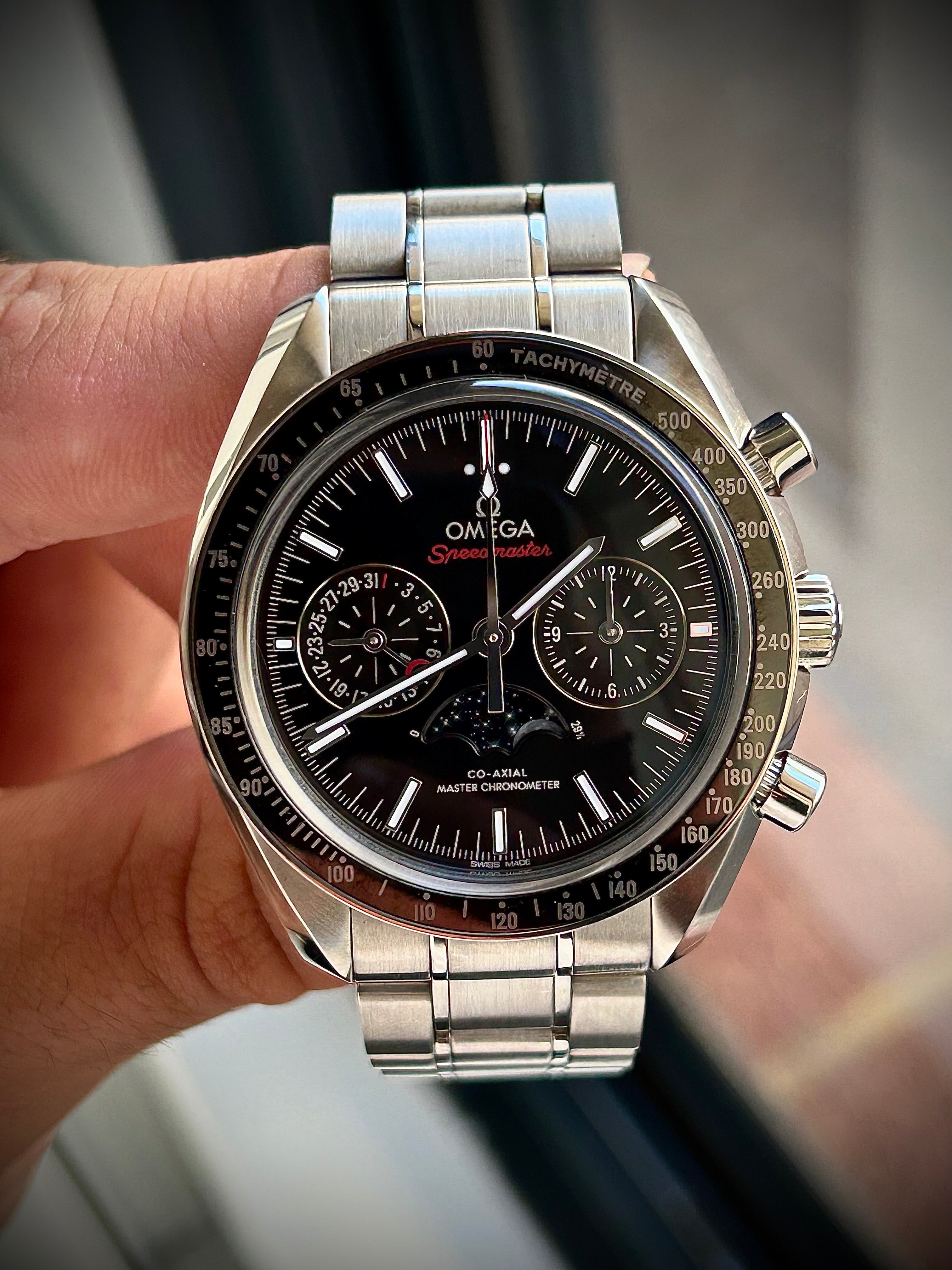 2022 OMEGA SPEEDMASTER MOONPHASE, FULL SET, INC GST