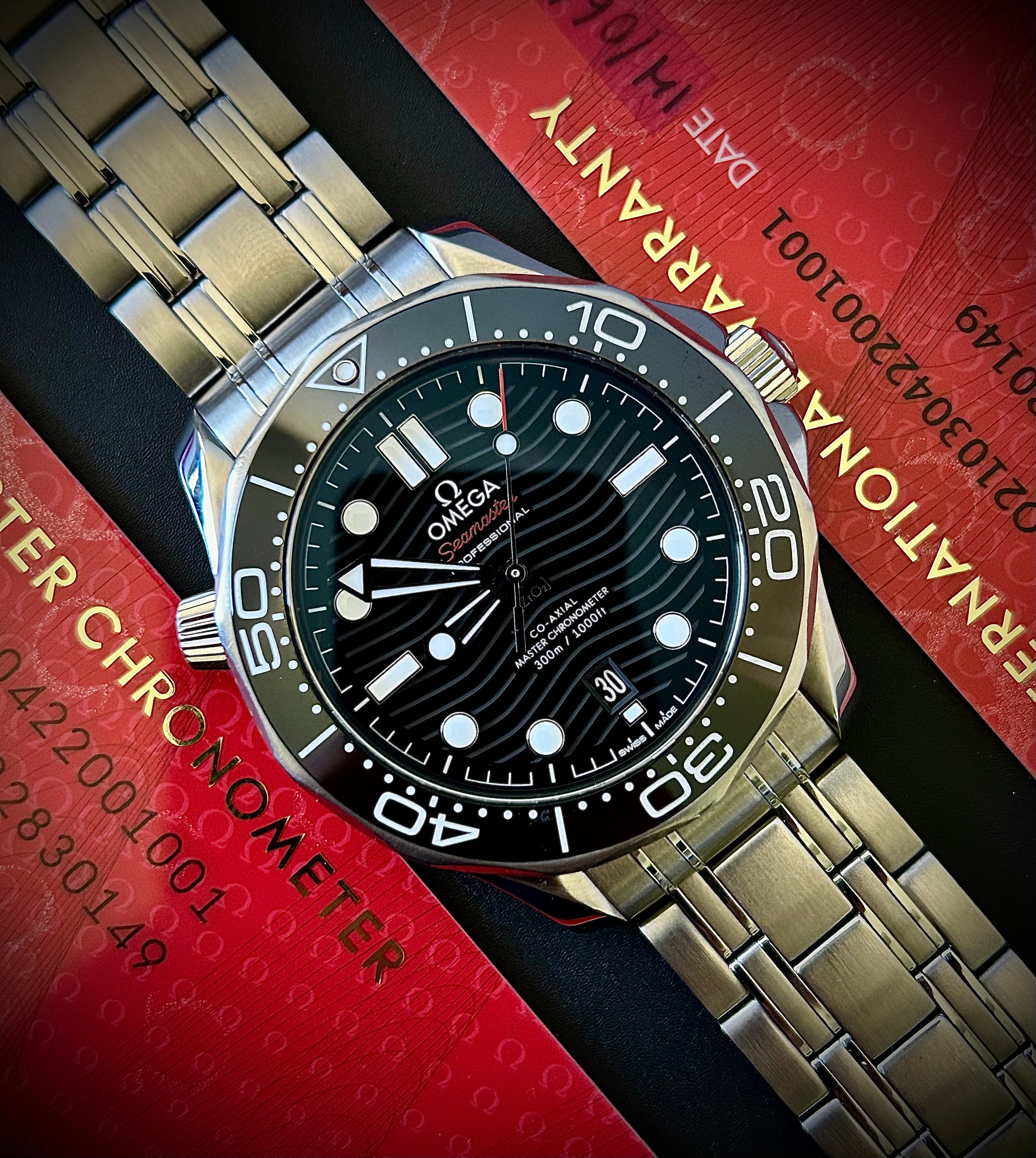 2020 OMEGA SEAMASTER 300, FULL SET, INC GST