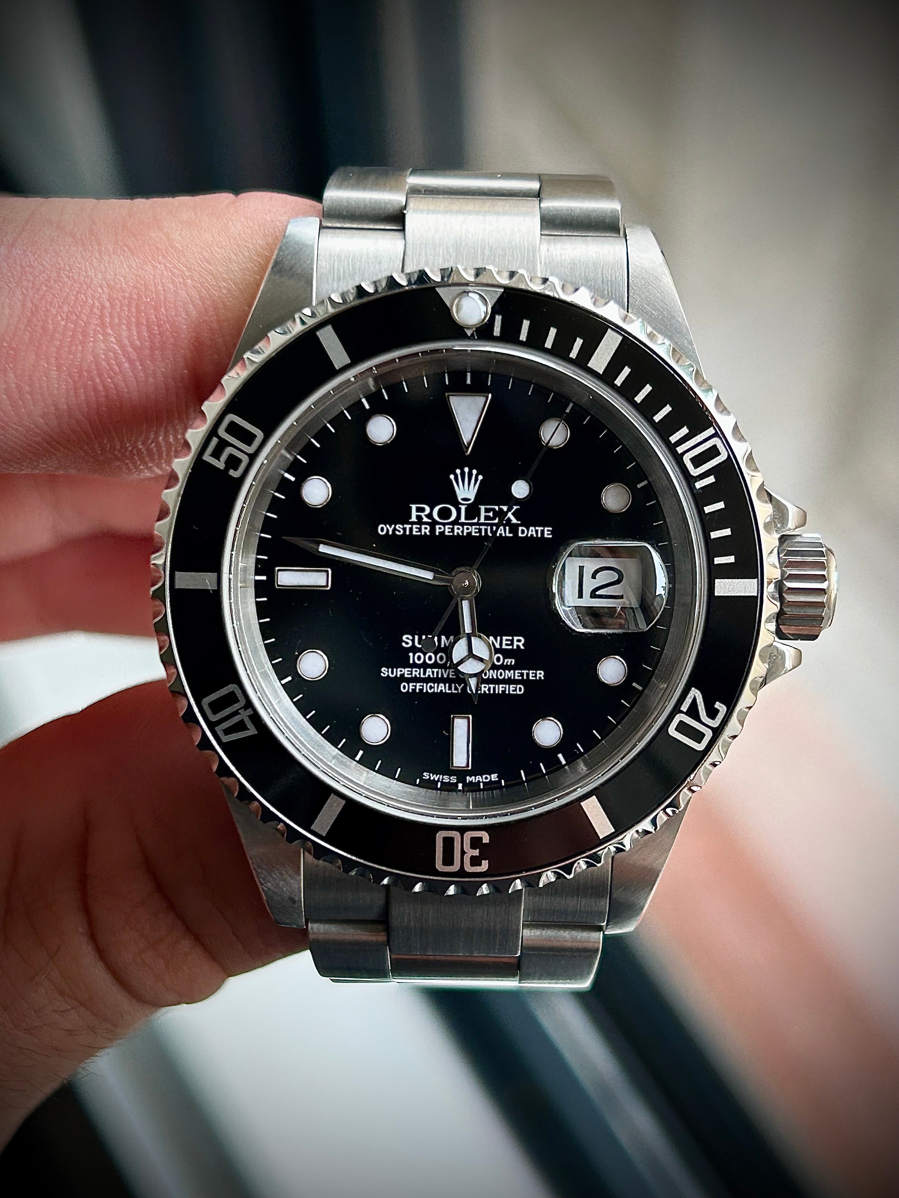 2005 ROLEX SUBMARINER DATE, 16610, FULL SET, RSC, INC GST