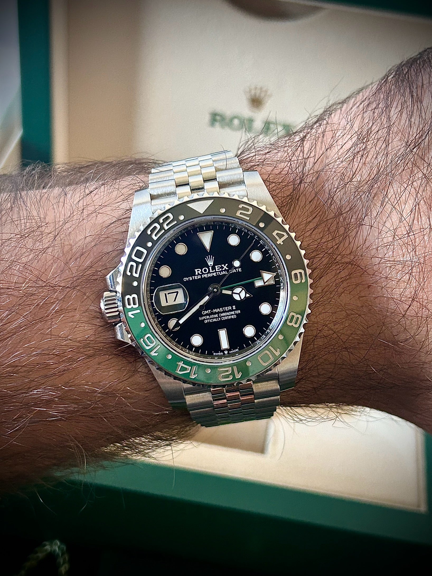 2023 ROLEX GMT-MASTER II “SPRITE”, FULL SET, INC GST