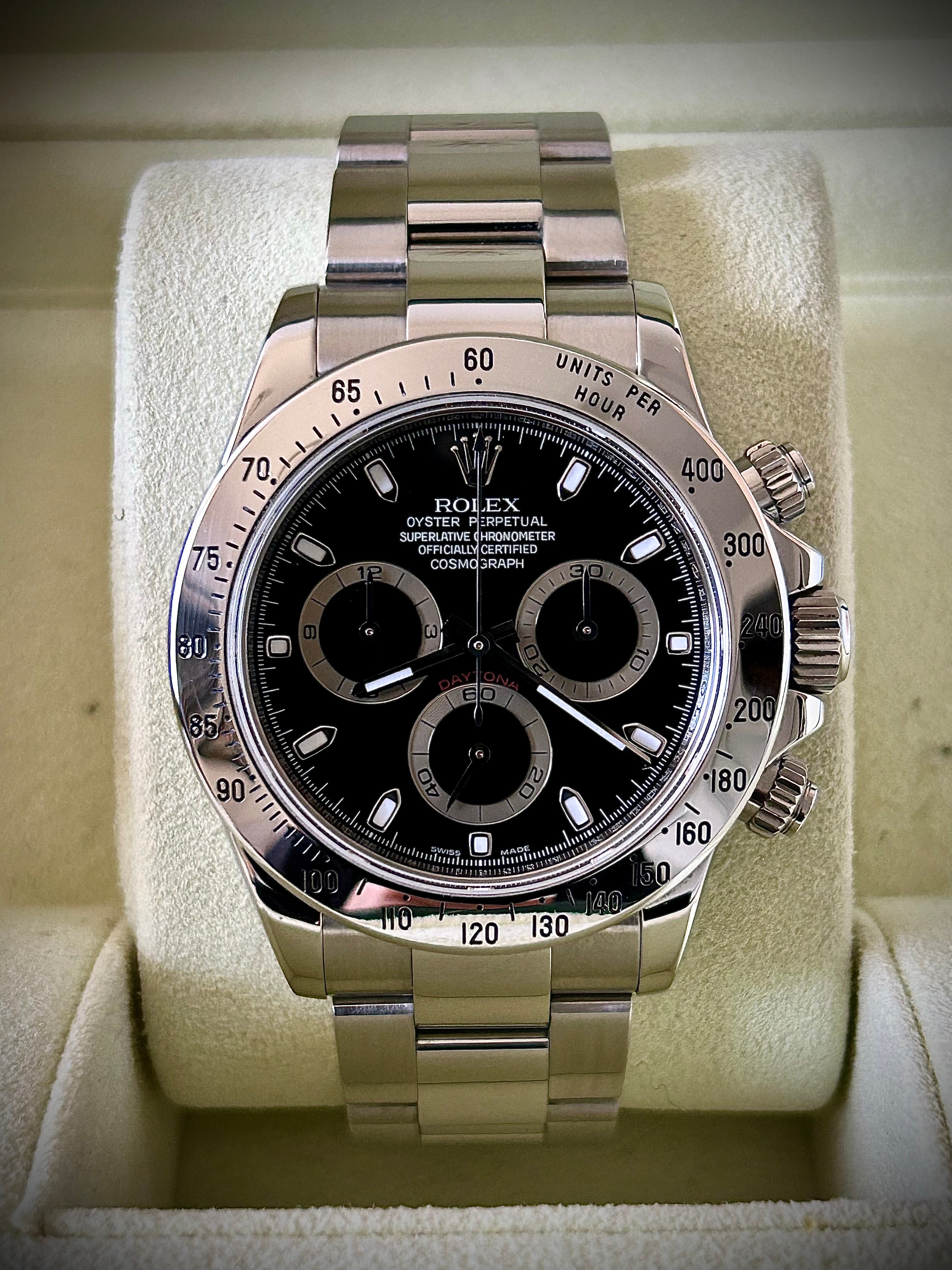 2009 ROLEX DAYTONA 116520, BOX AND PAPERS, INC GST