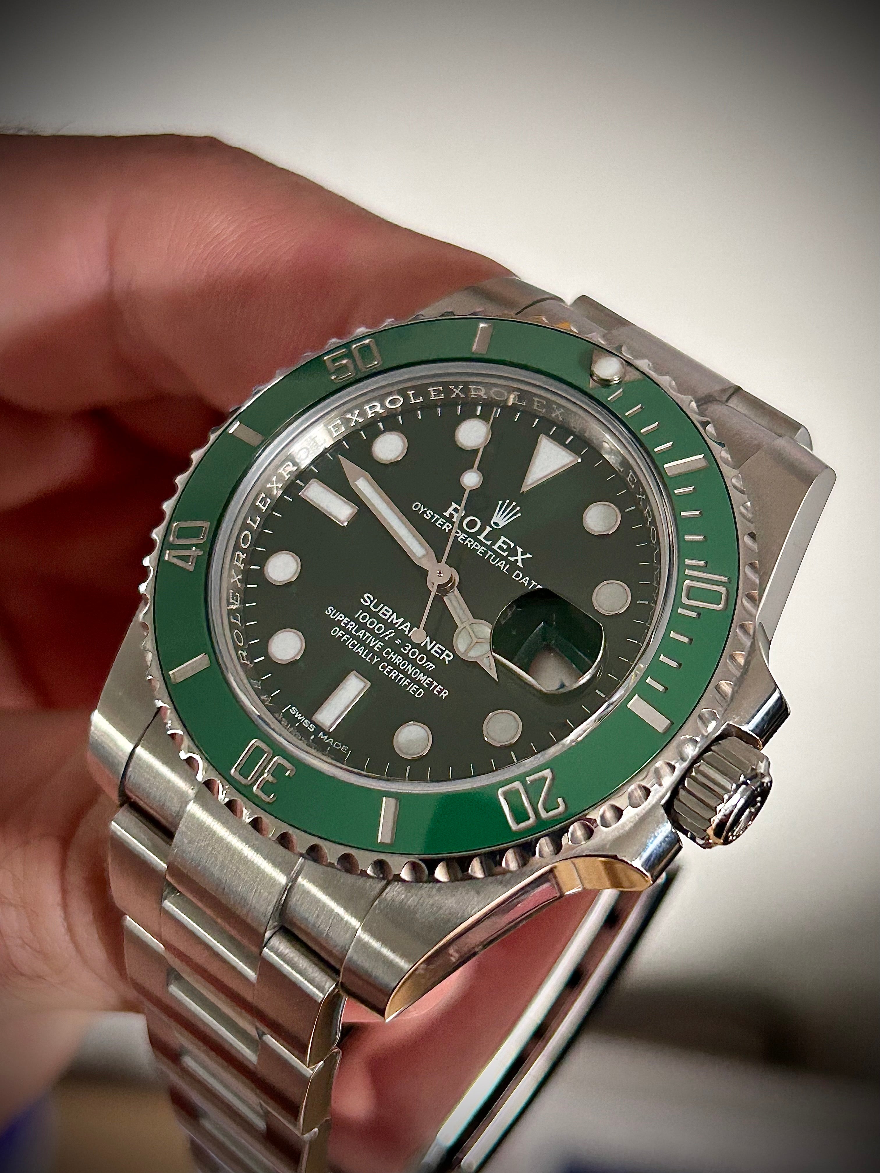 2018 ROLEX SUBMARINER DATE 116610LV, HULK, FULL SET, INC GST