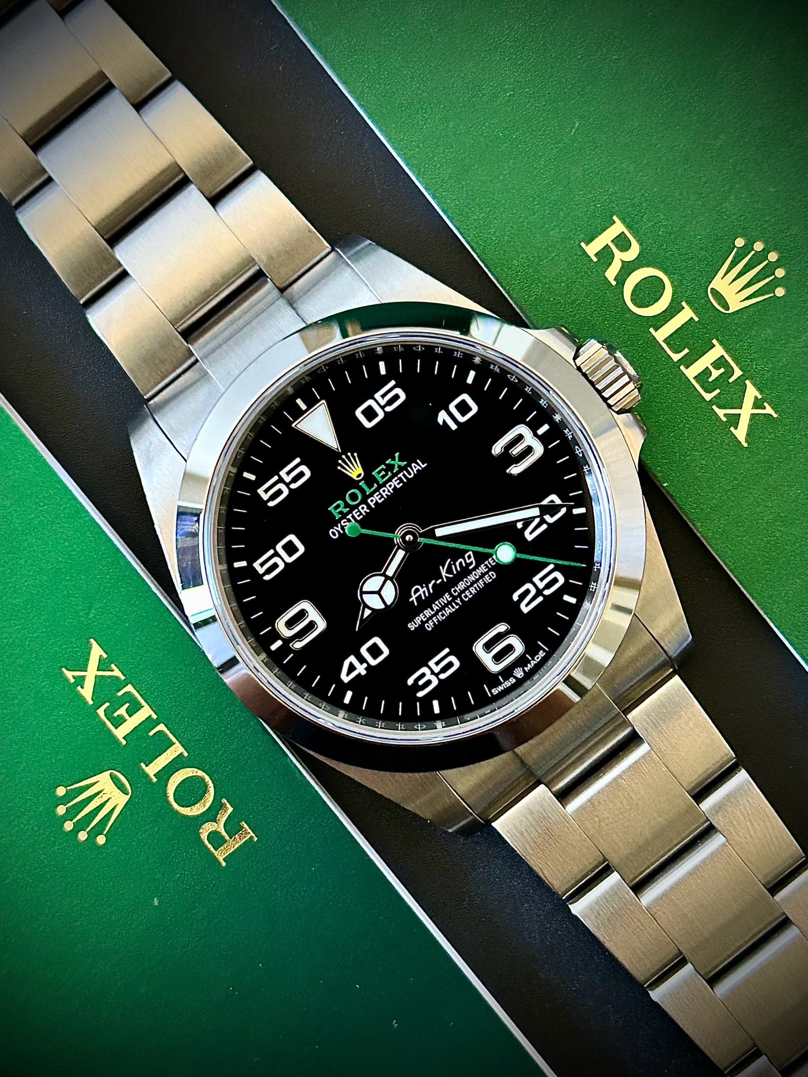 2024 ROLEX AIR KING, 126900, FULL SET, INC GST