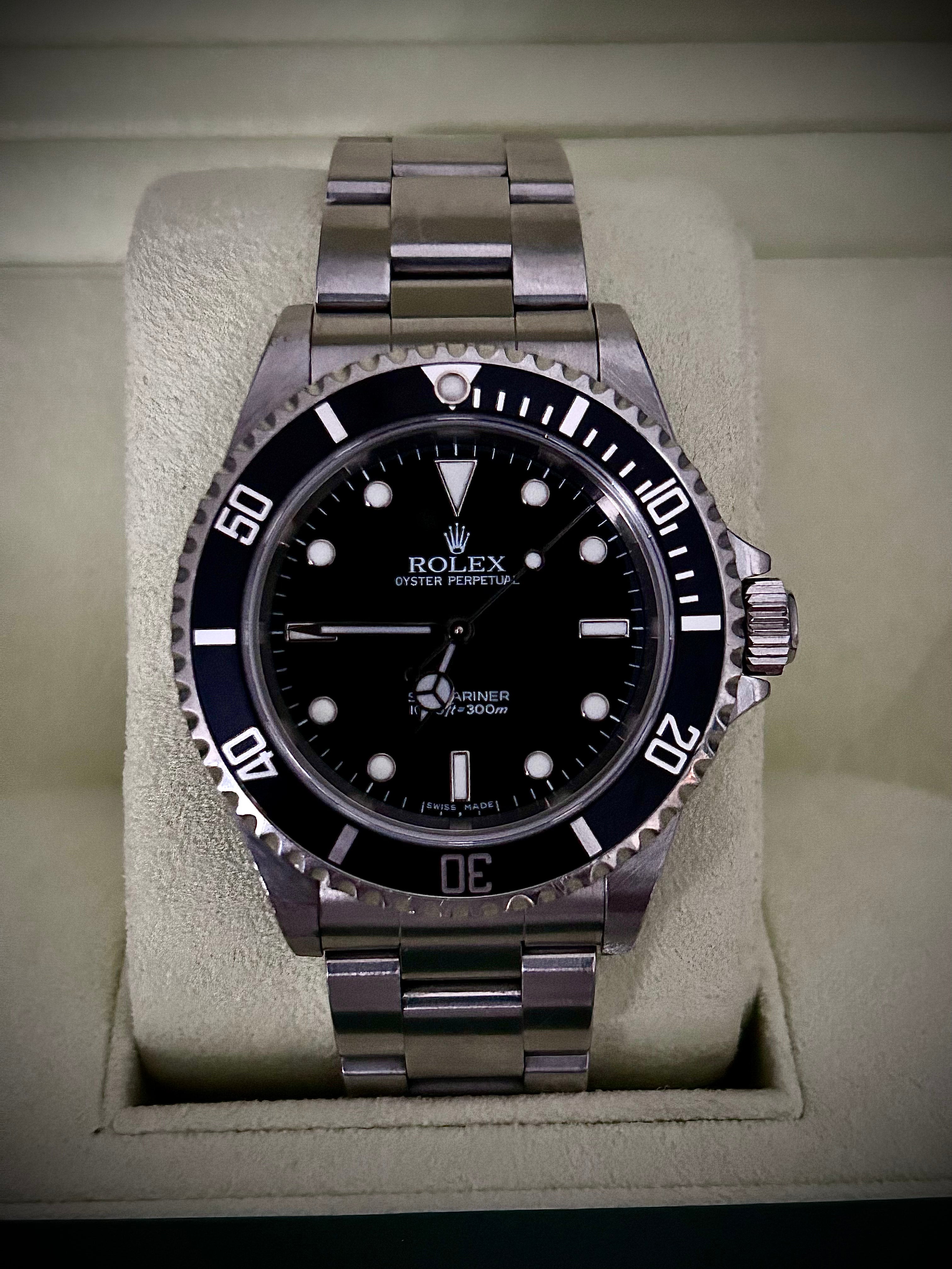 2006 ROLEX SUBMARINER NO-DATE 14060M, FULL SET