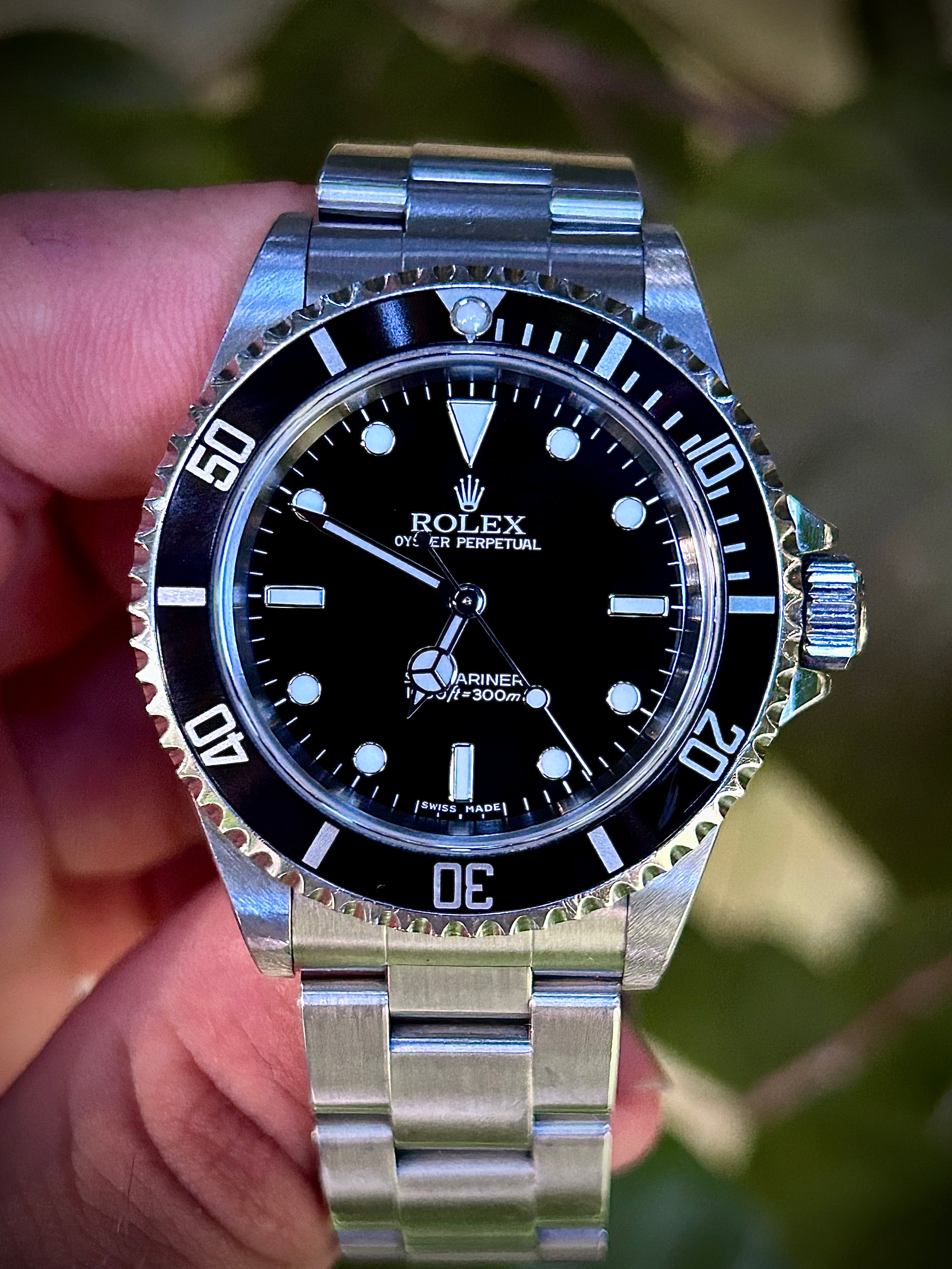 2006 ROLEX SUBMARINER NO-DATE 14060M, FULL SET