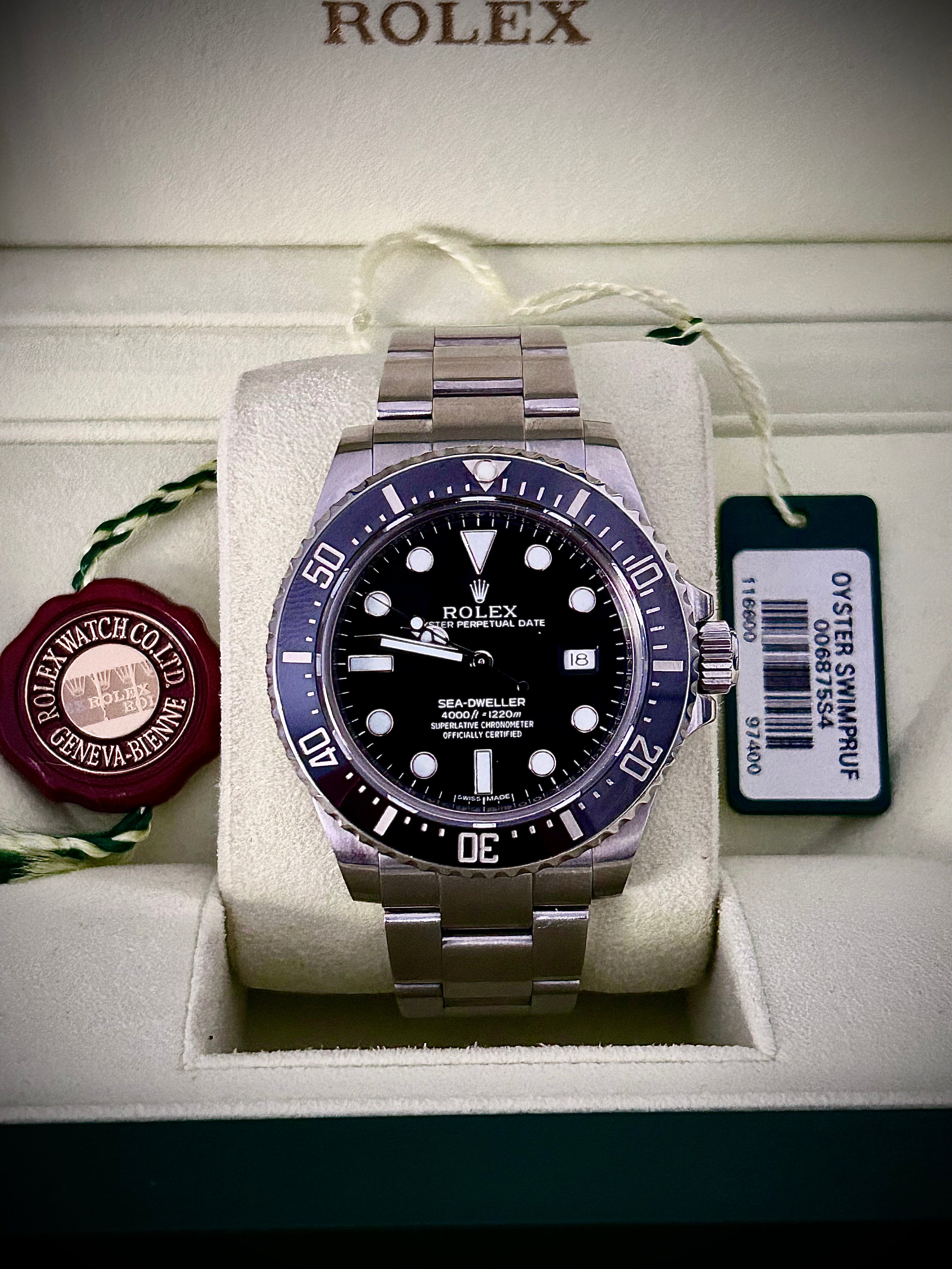 2014 ROLEX SEA-DWELLER 4000, FULL SET, 116600