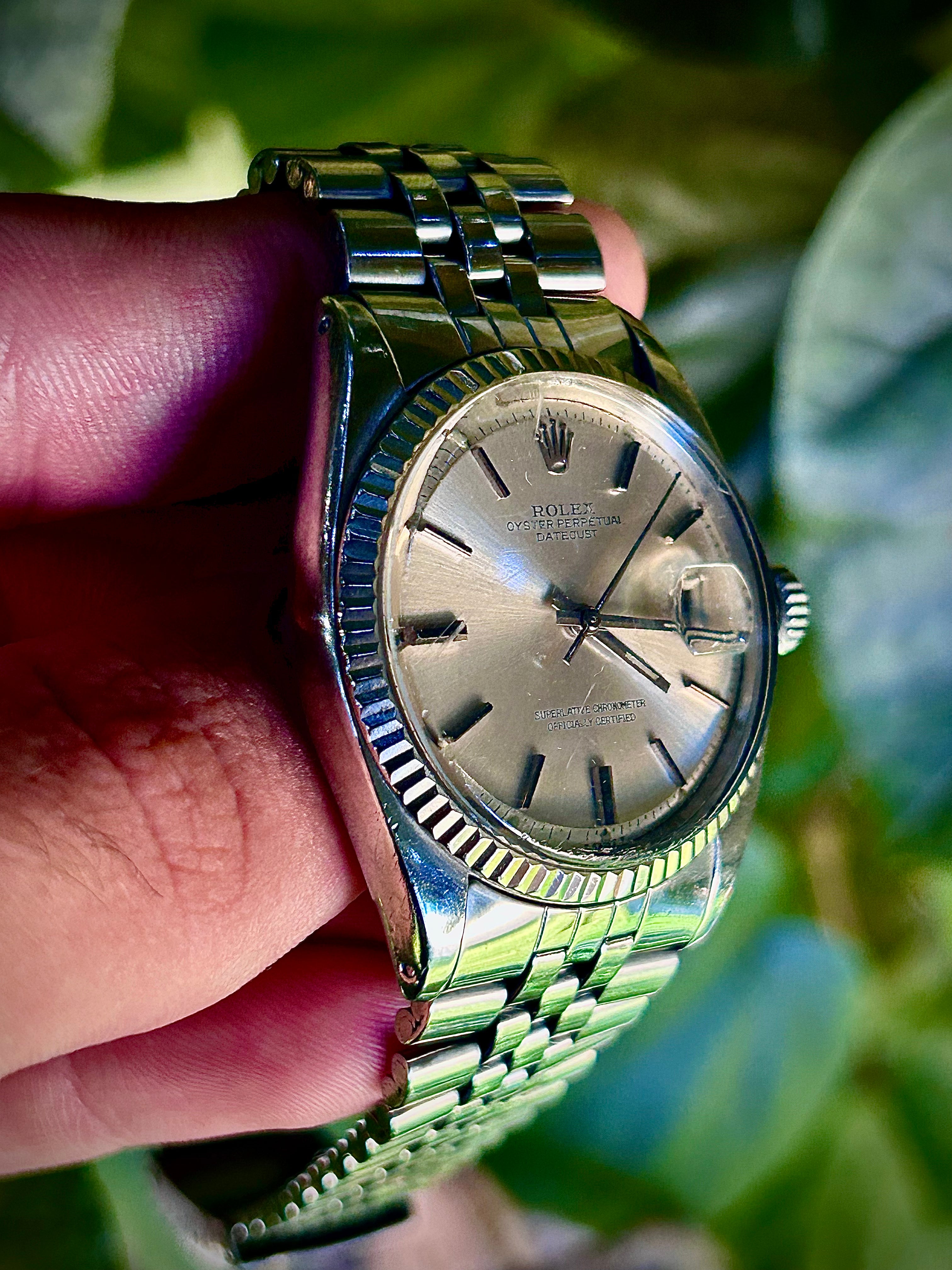 CIRCA 1970s ROLEX DATEJUST 36, 1601, WATCH ONLY