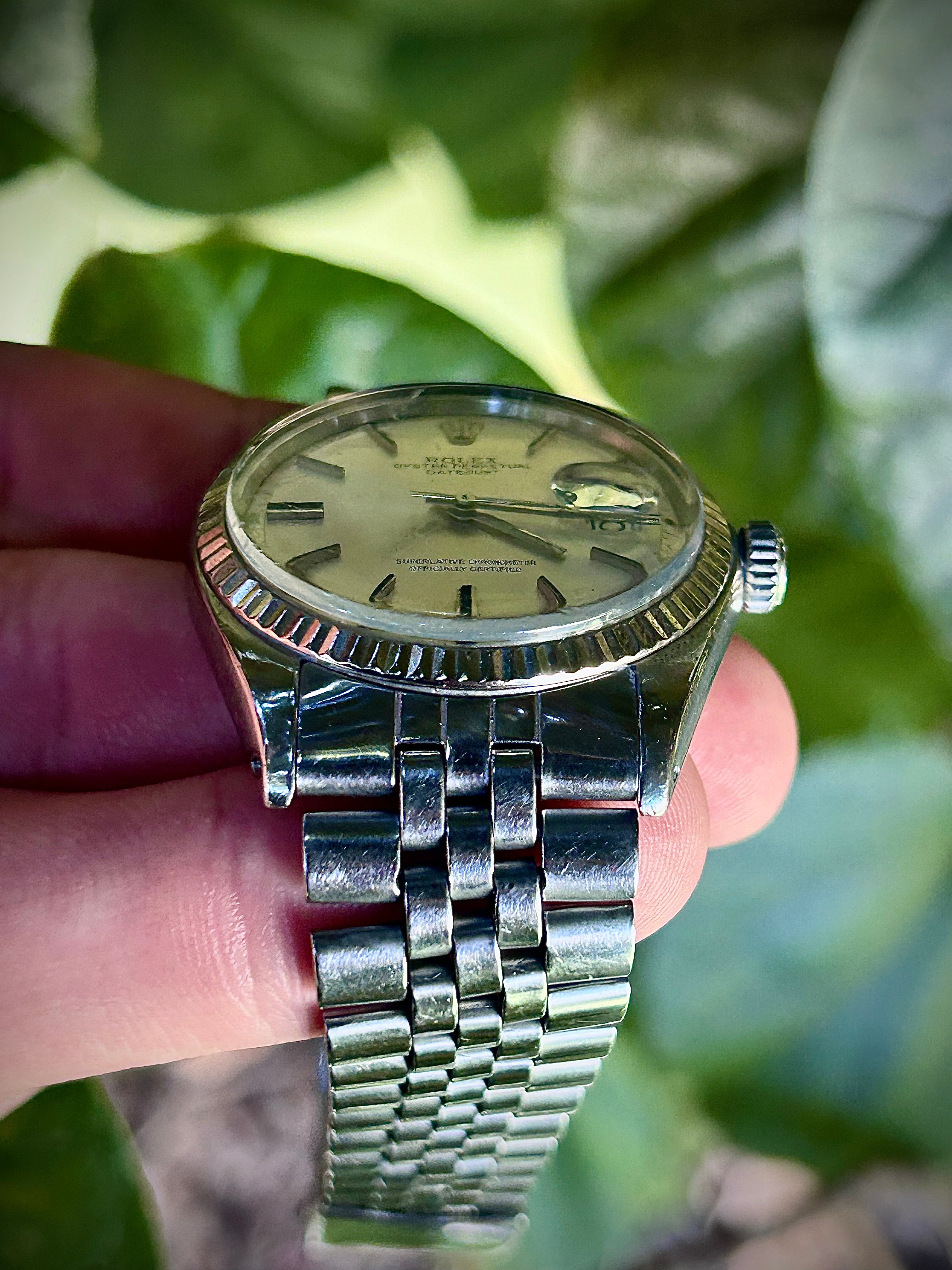 CIRCA 1970s ROLEX DATEJUST 36, 1601, WATCH ONLY