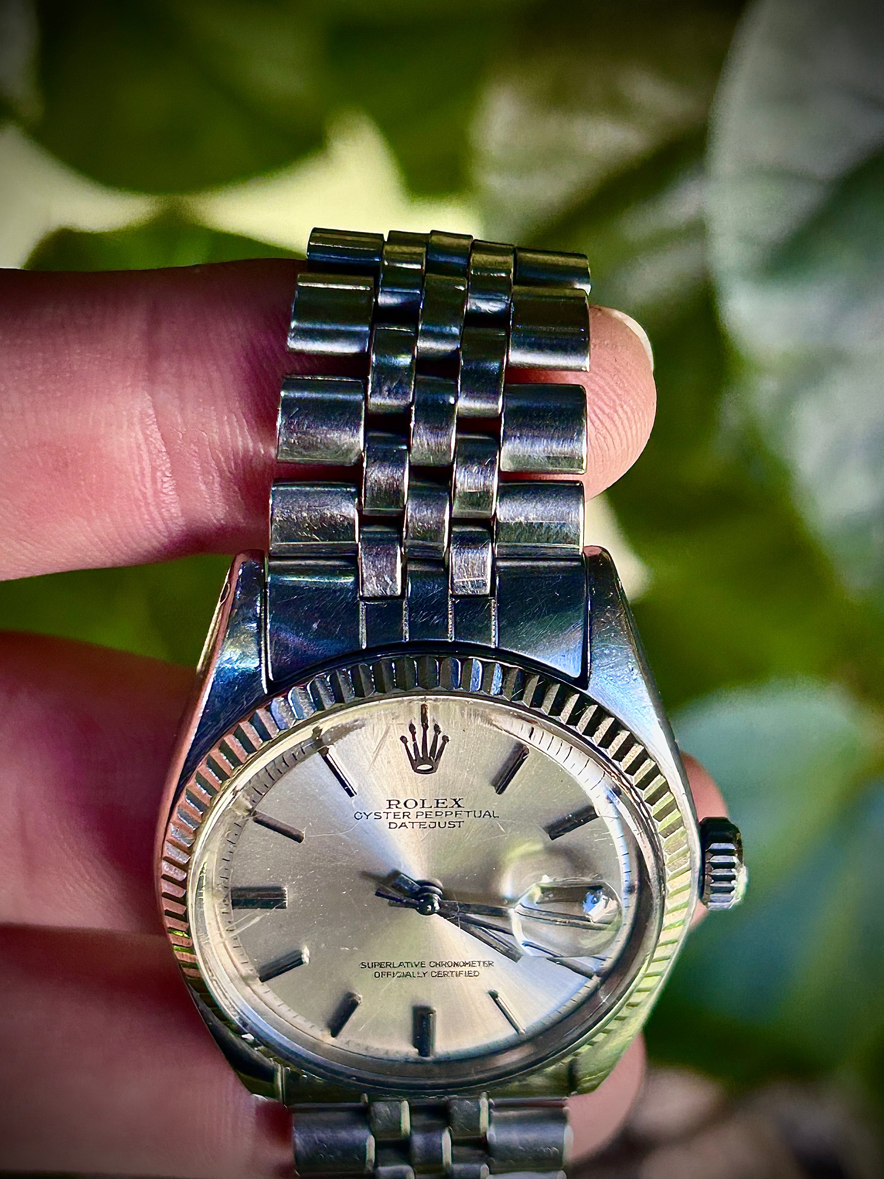 CIRCA 1970s ROLEX DATEJUST 36, 1601, WATCH ONLY