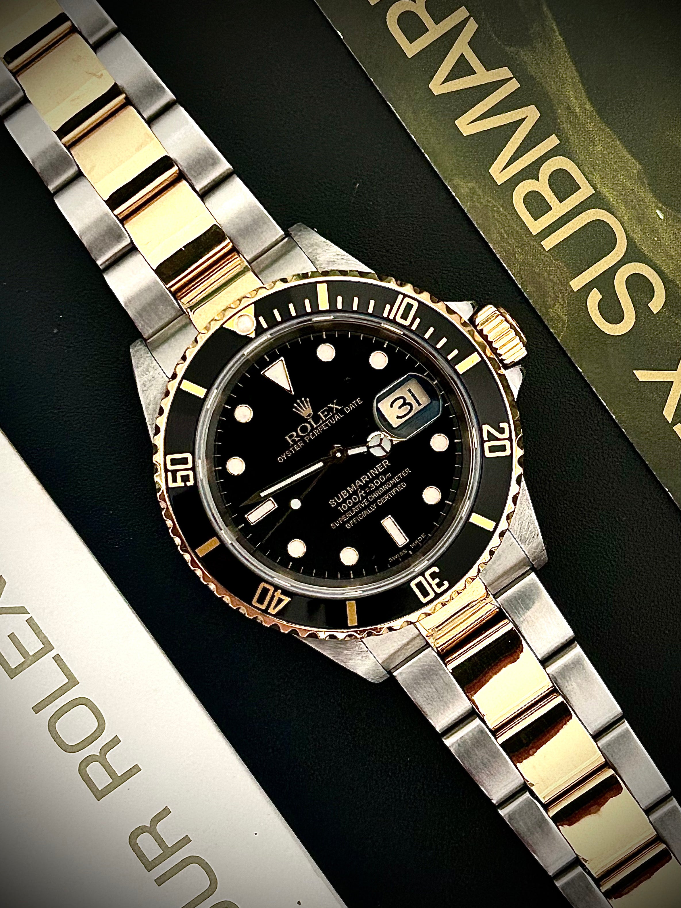 2000 ROLEX SUBMARINER DATE "Blacksey" 16613LN