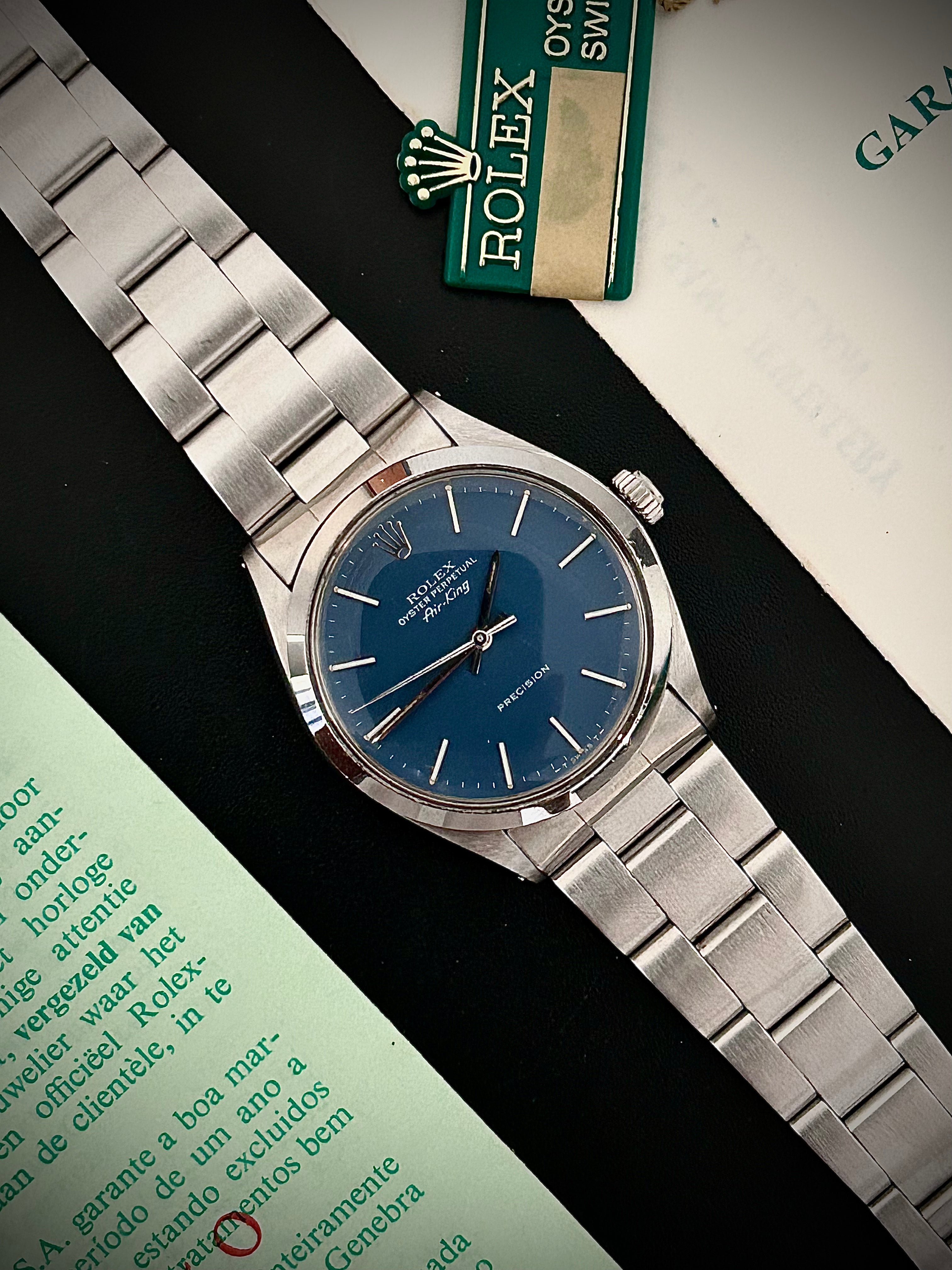 1981 ROLEX AIR KING, 5500, COLLECTORS SET