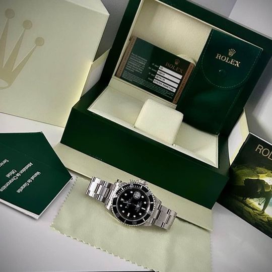 2007 ROLEX SUBMARINER DATE "NO HOLES", FULL SET, 16610