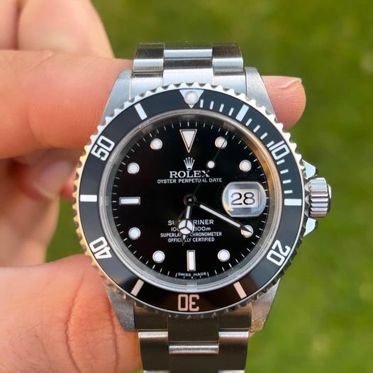 2007 ROLEX SUBMARINER DATE "NO HOLES", FULL SET, 16610