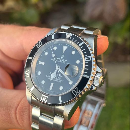 2007 ROLEX SUBMARINER DATE "NO HOLES", FULL SET, 16610