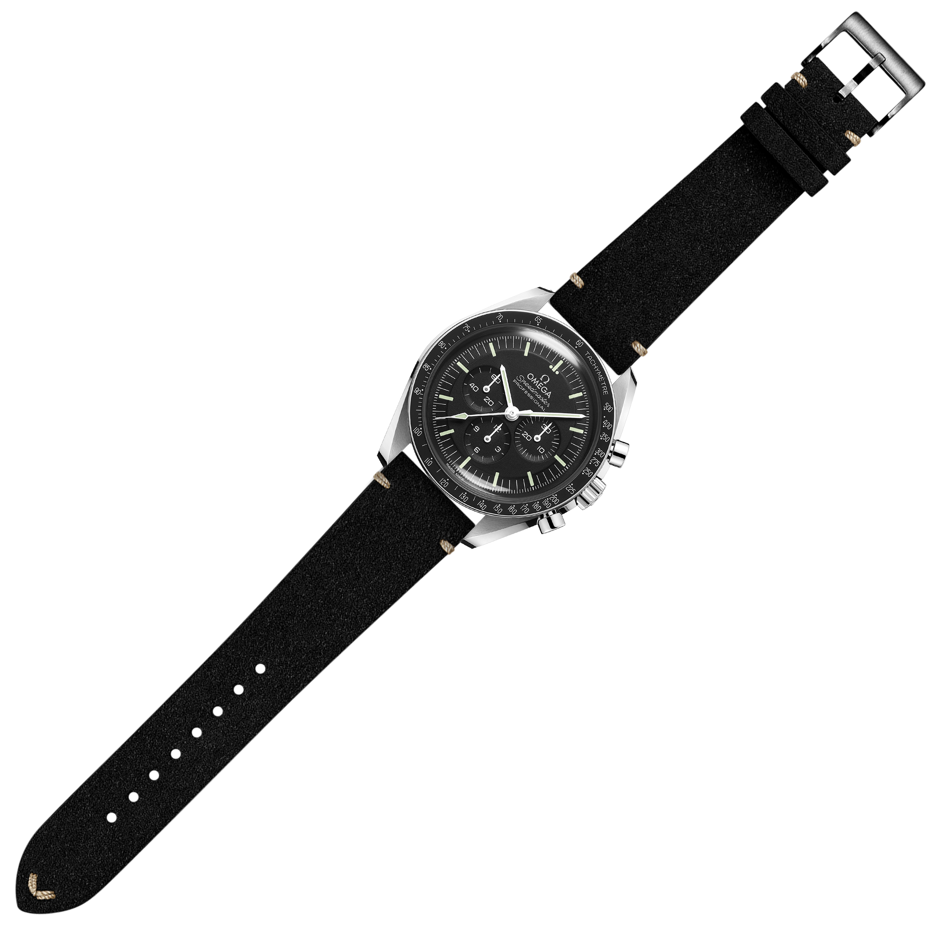 [Quick Release] Alcantara Leather - Vintage  - Black