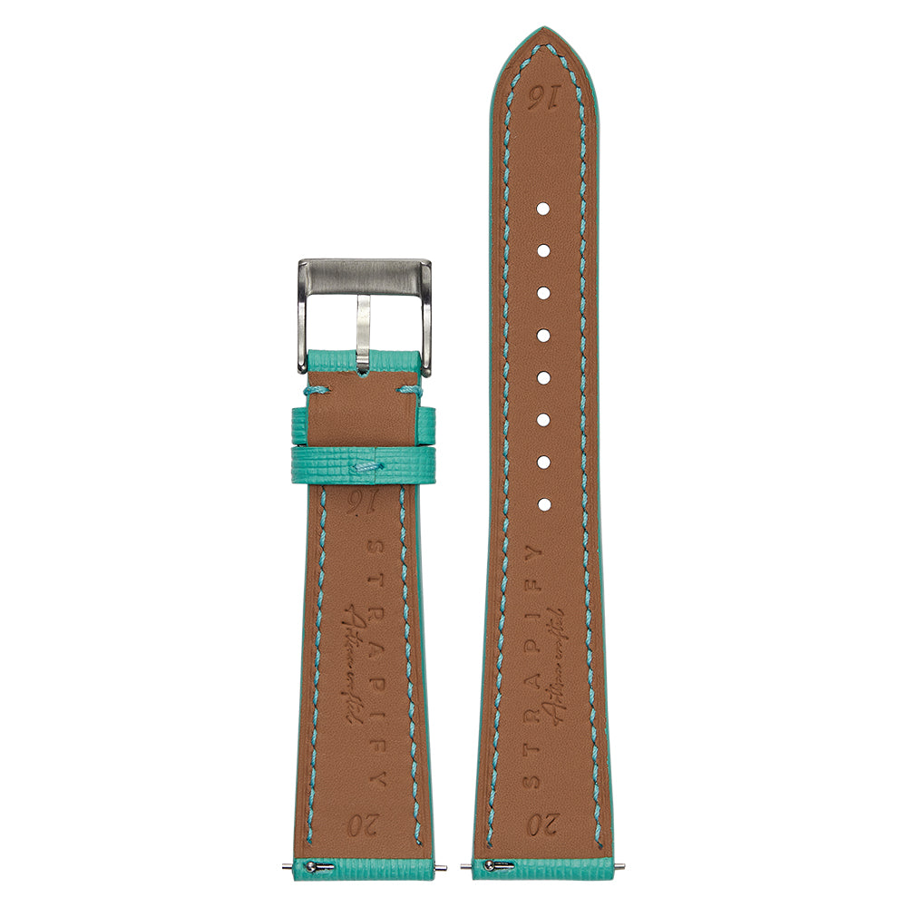 [Quick Release] Chevre Saffiano Leather - Tiffany Blue