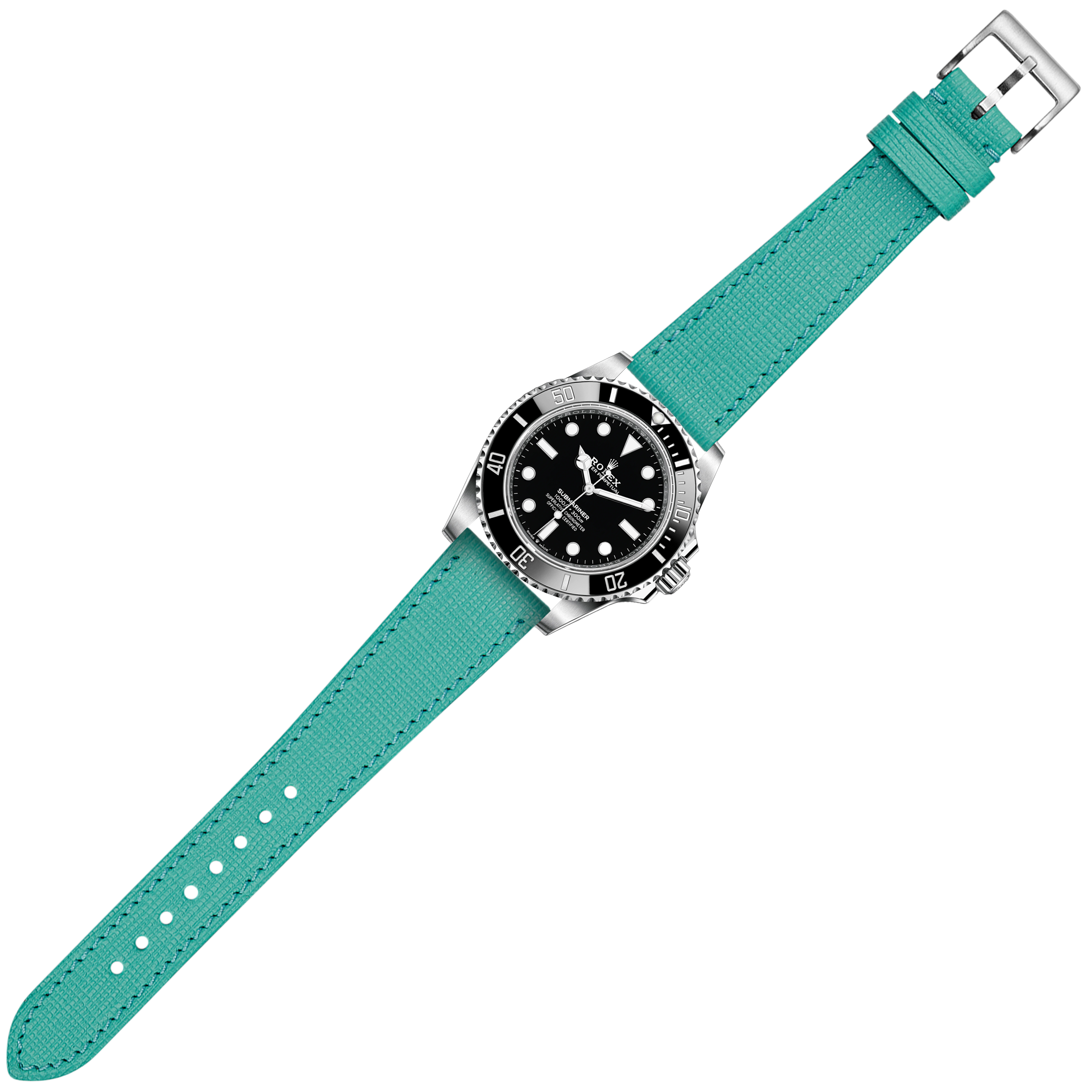 [Quick Release] Chevre Saffiano Leather - Tiffany Blue