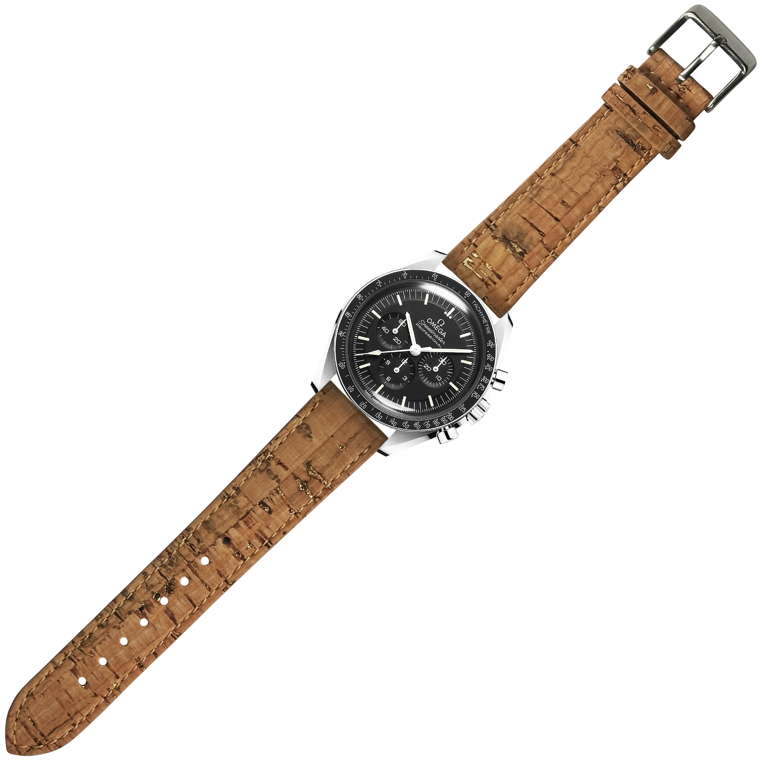 [Quick Release] Cork Vegan Leather Strap - Brown