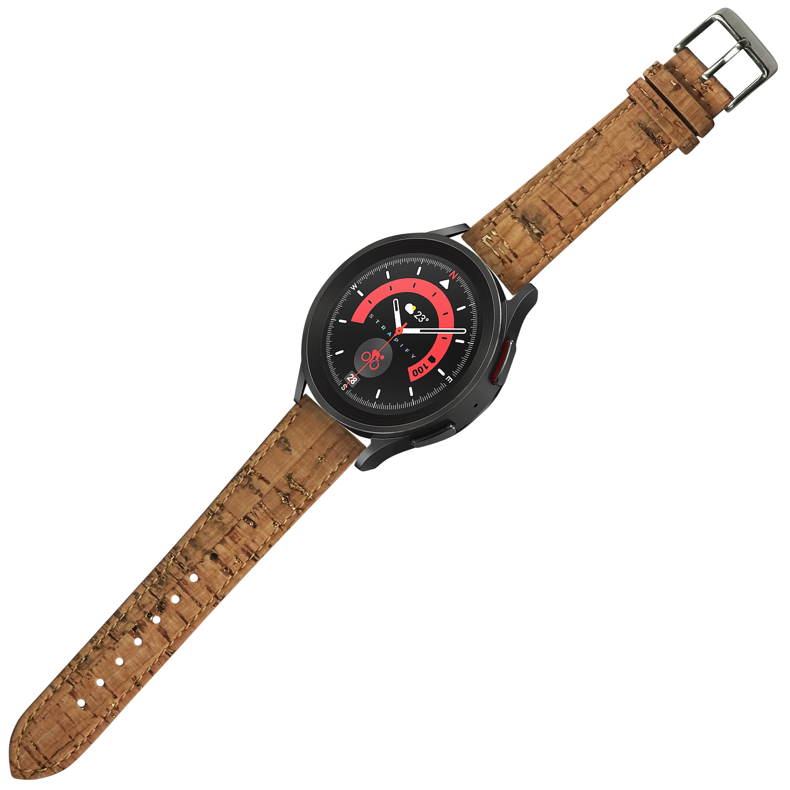 [Quick Release] Cork Vegan Leather Strap - Brown