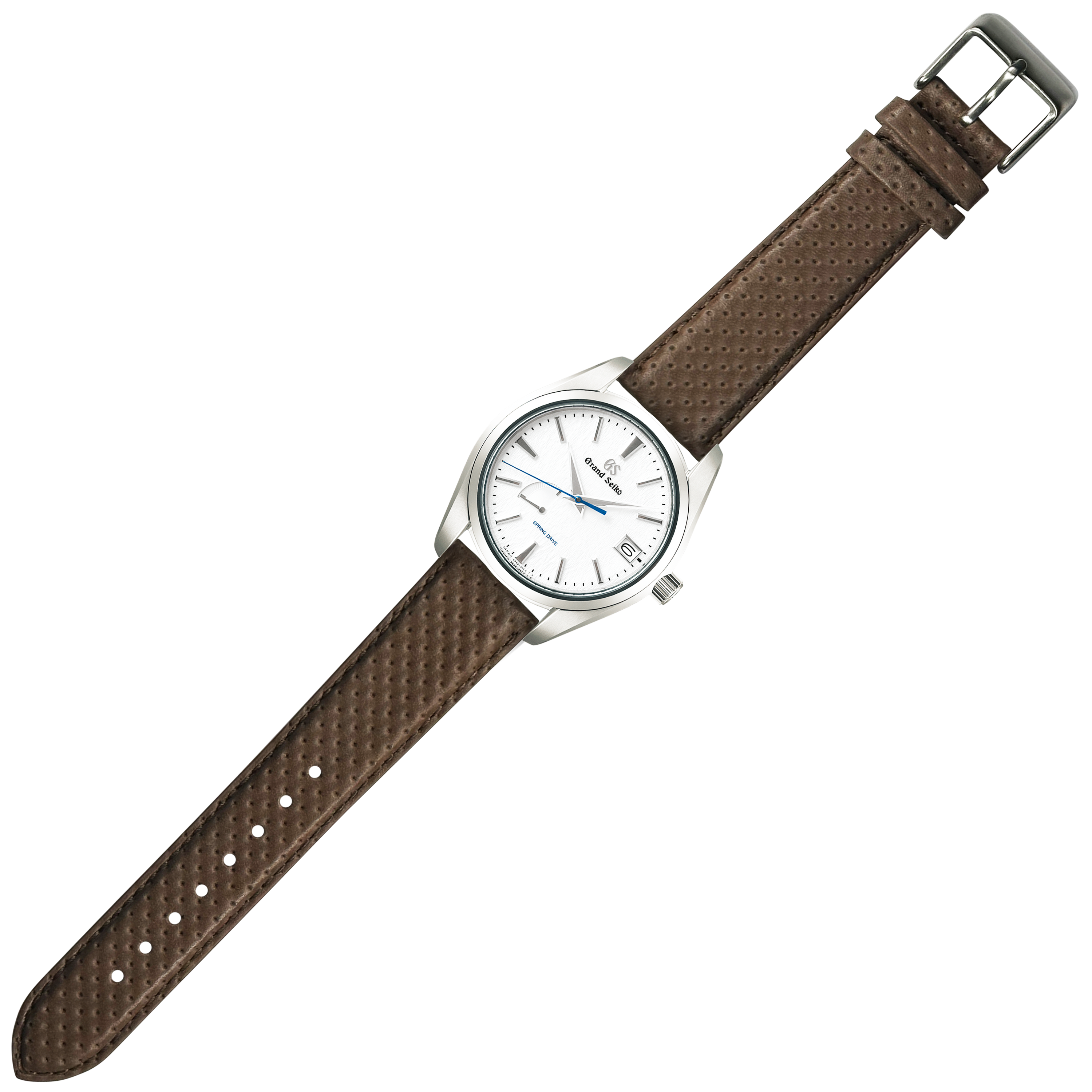 [Quick Release] Perforated Racing Leather Straps - Ivory Brown